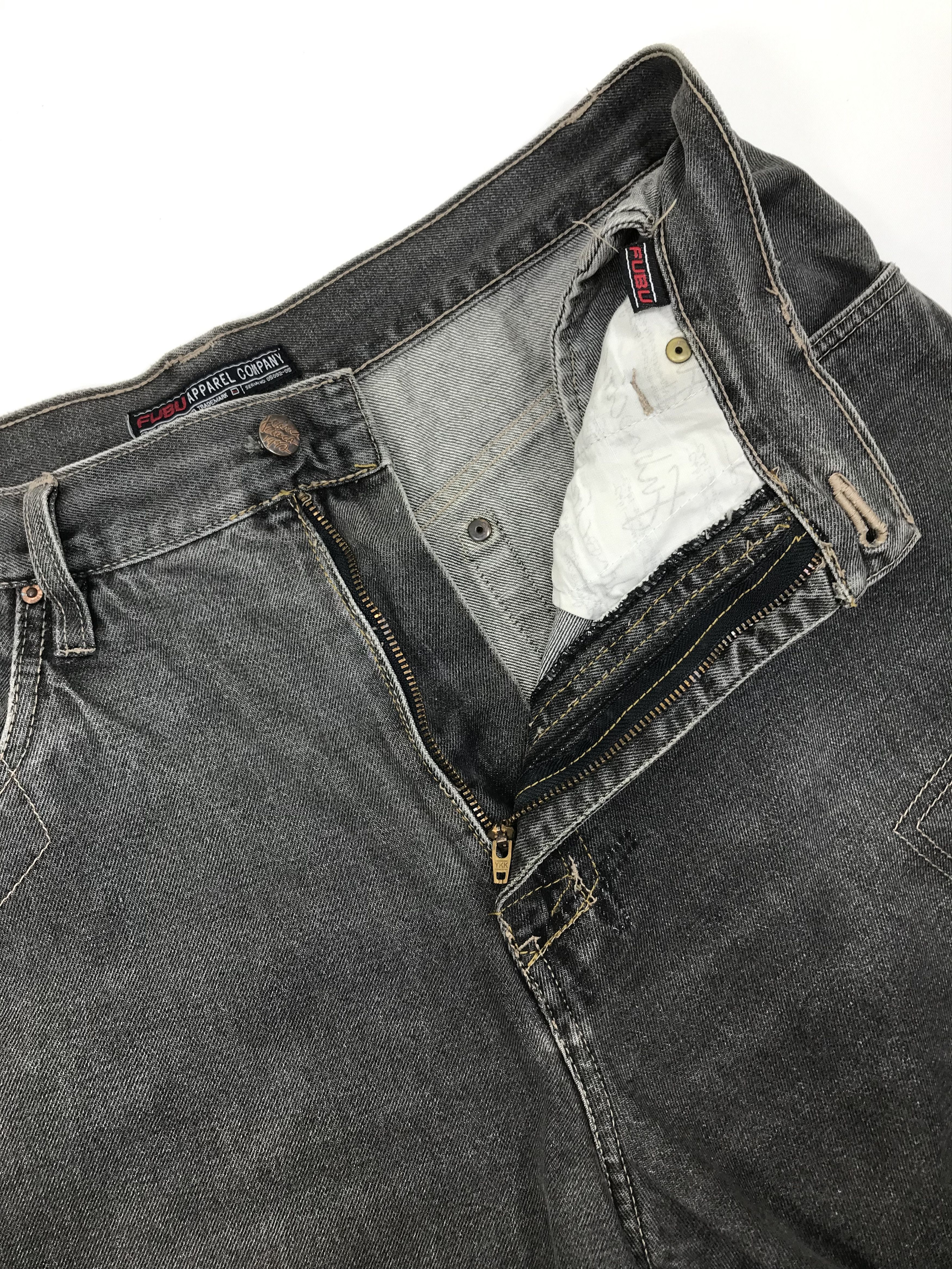 Fubu Vintage Fubu Circa 1992 Faded Black Wide Baggy Jeans Size US 36 / EU 52 - 9 Thumbnail