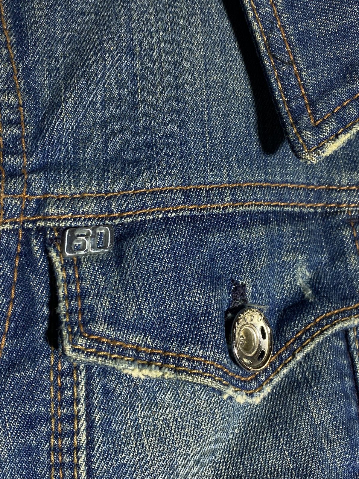 Miss Sixty × Vintage Vintage Miss Sixty Denim Vest Jacket Rare Y2k Style Size L / US 10 / IT 46 - 7 Thumbnail