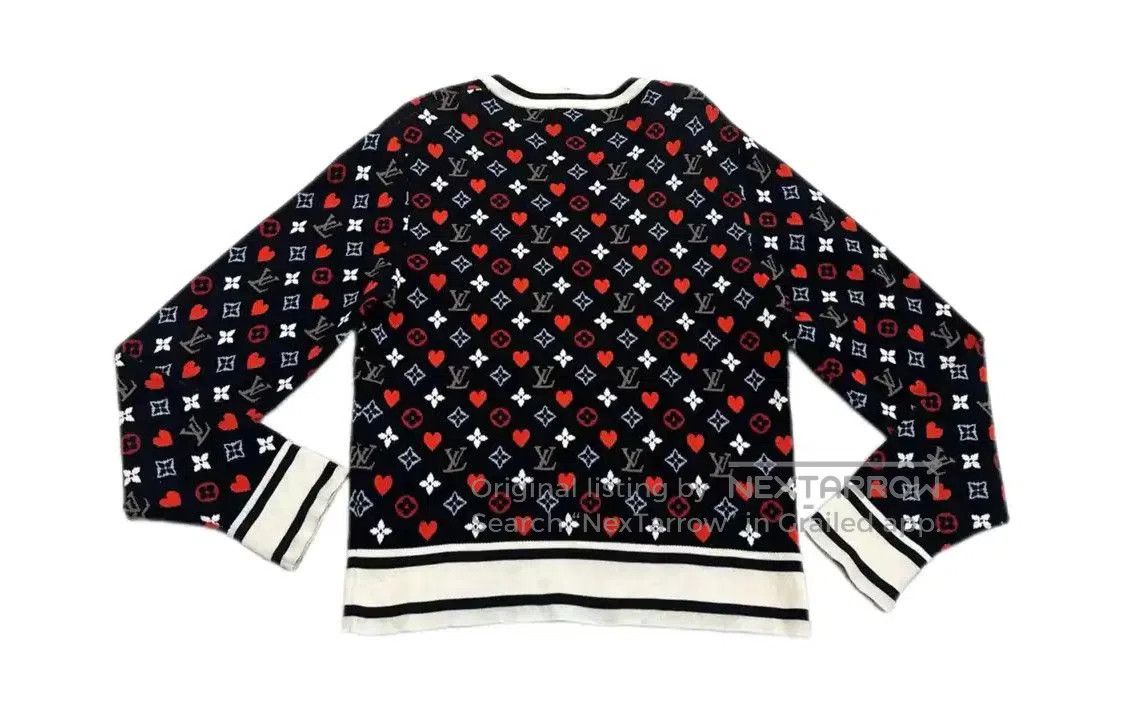 Louis Vuitton Louis Vuitton Spring Autumn Red Knit Sweater . Size M / US 6-8 / IT 42-44 - 2 Thumbnail