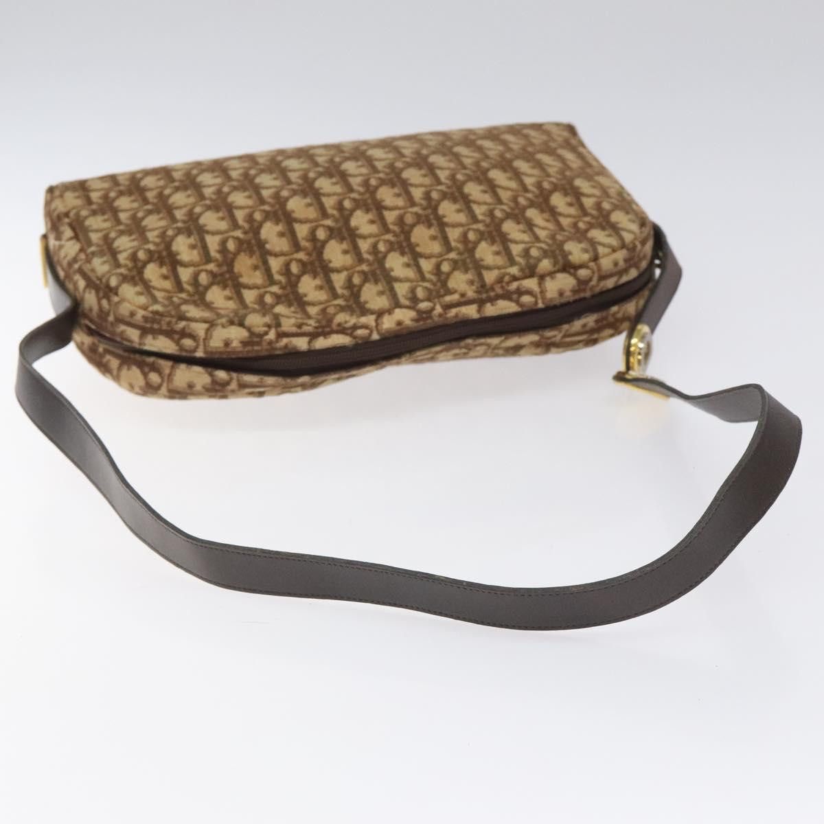 Dior DIOR Trotter Canvas Shoulder Bag Brown Gold Size ONE SIZE - 7 Thumbnail