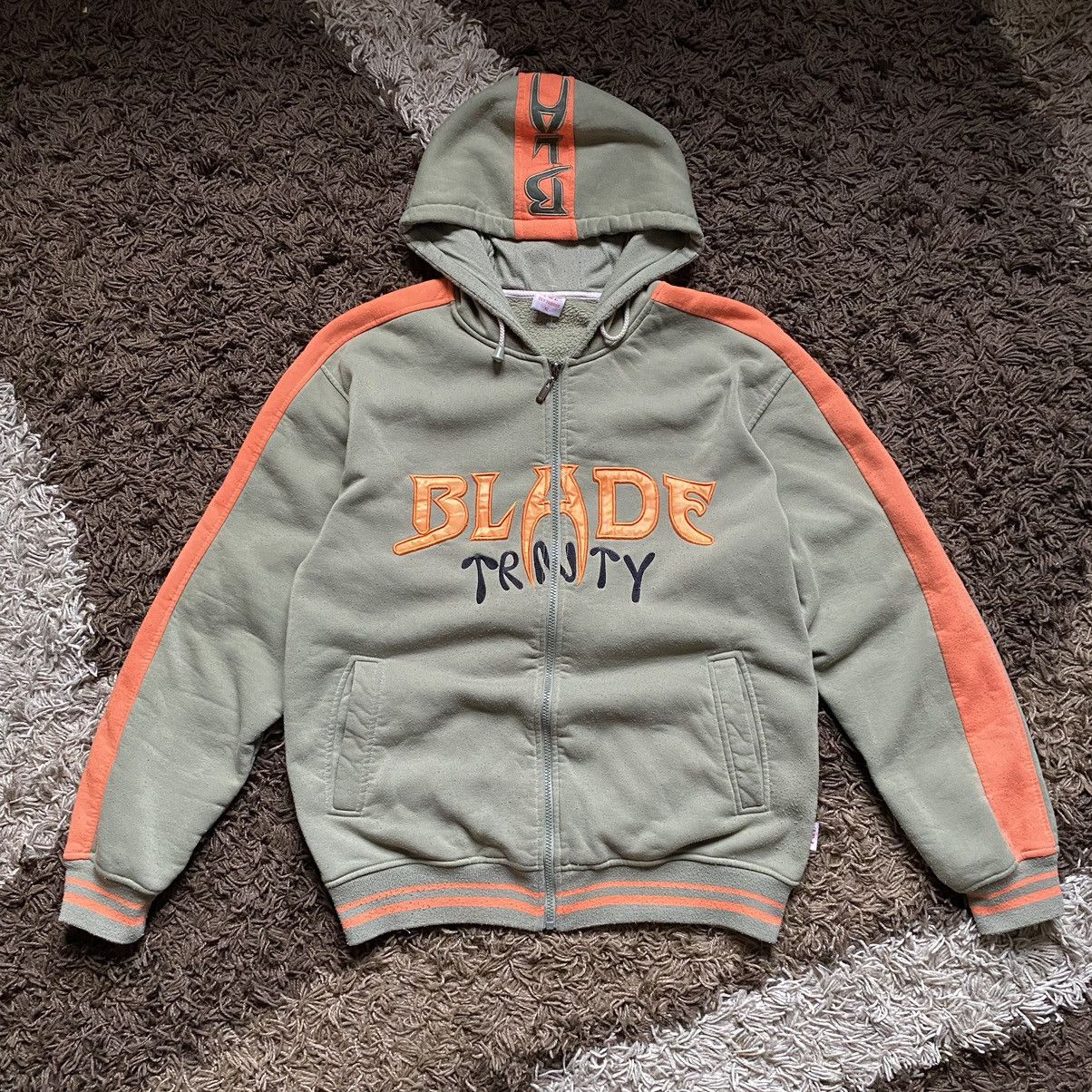Vintage Vintage Y2K Baggy Fit Rap Zip Hoodie Big Logo Blade Japan | Grailed