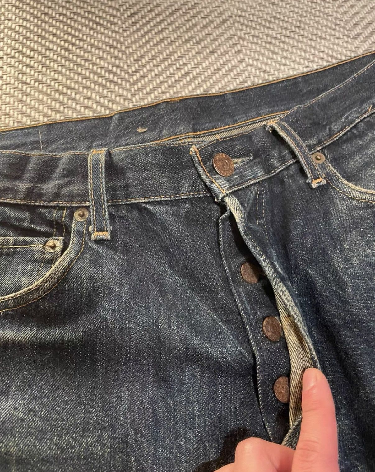 Levi's Levi's Distressed Ripped Jeans K24 Size US 34 / EU 50 - 3 Thumbnail