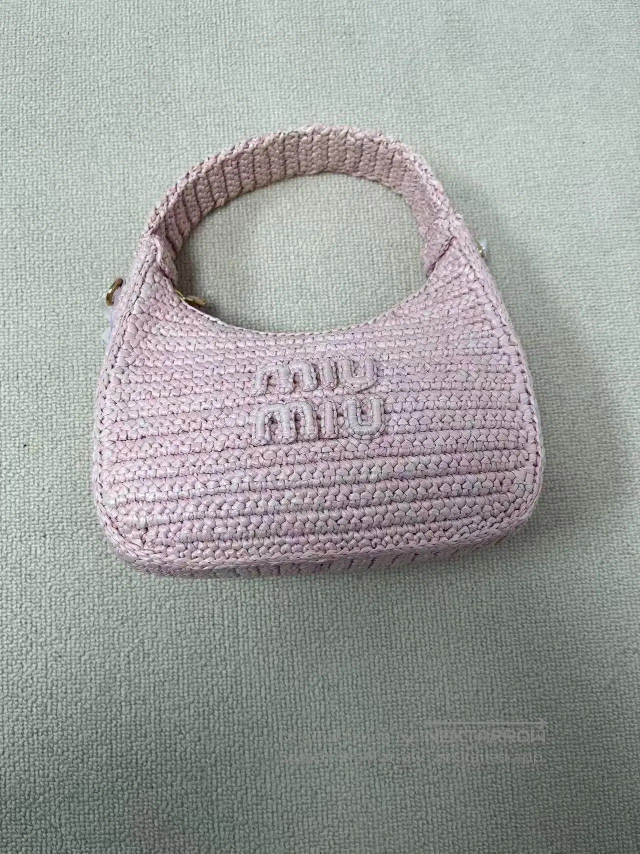 Miu Miu Miu Miu Crocheted Hobo Bag Women's. Size ONE SIZE - 2 Thumbnail