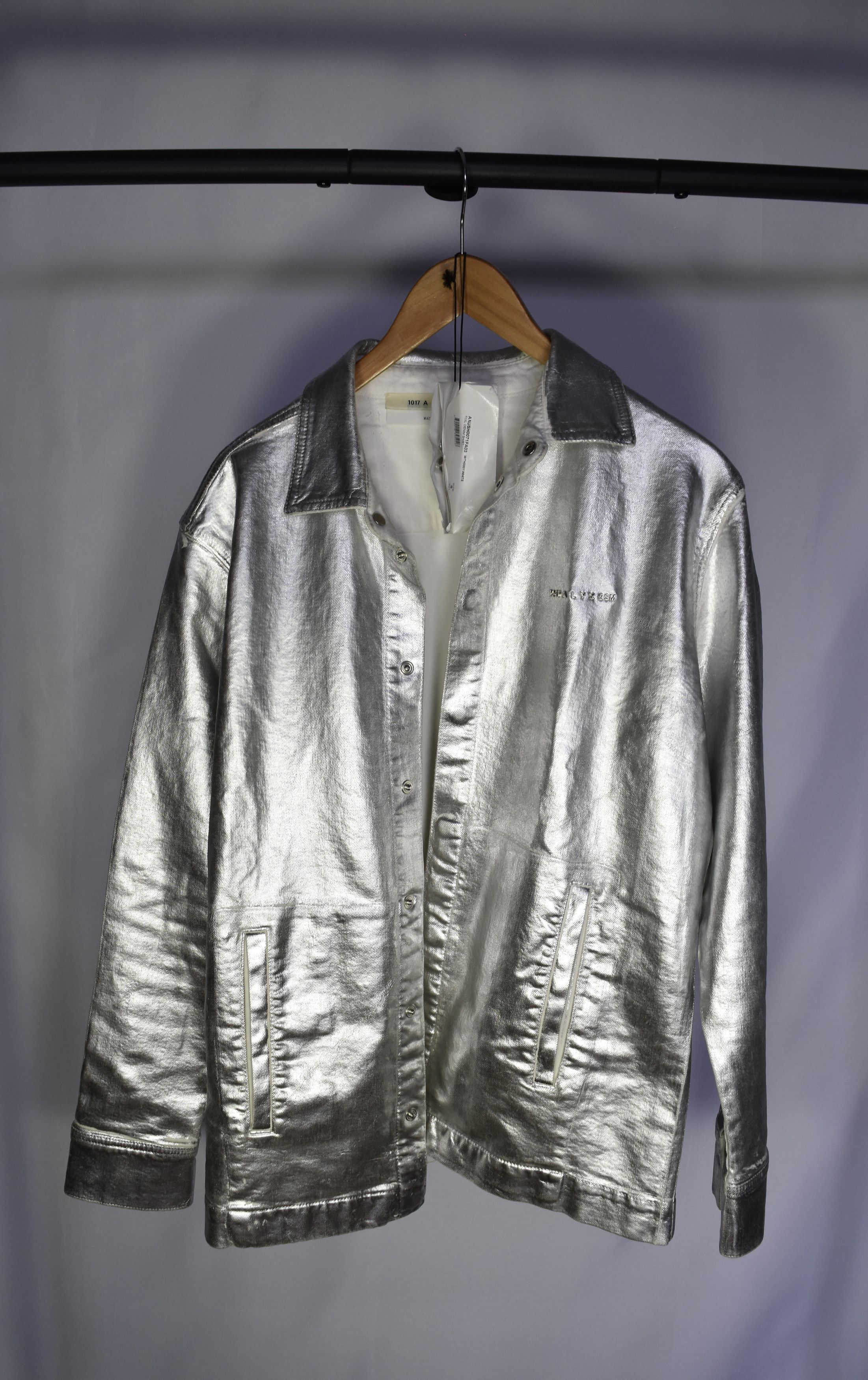 1017 ALYX 9SM × Alyx Alyx Silver Shirt Jacket Size US S / EU 44-46 / 1 - 1 Thumbnail