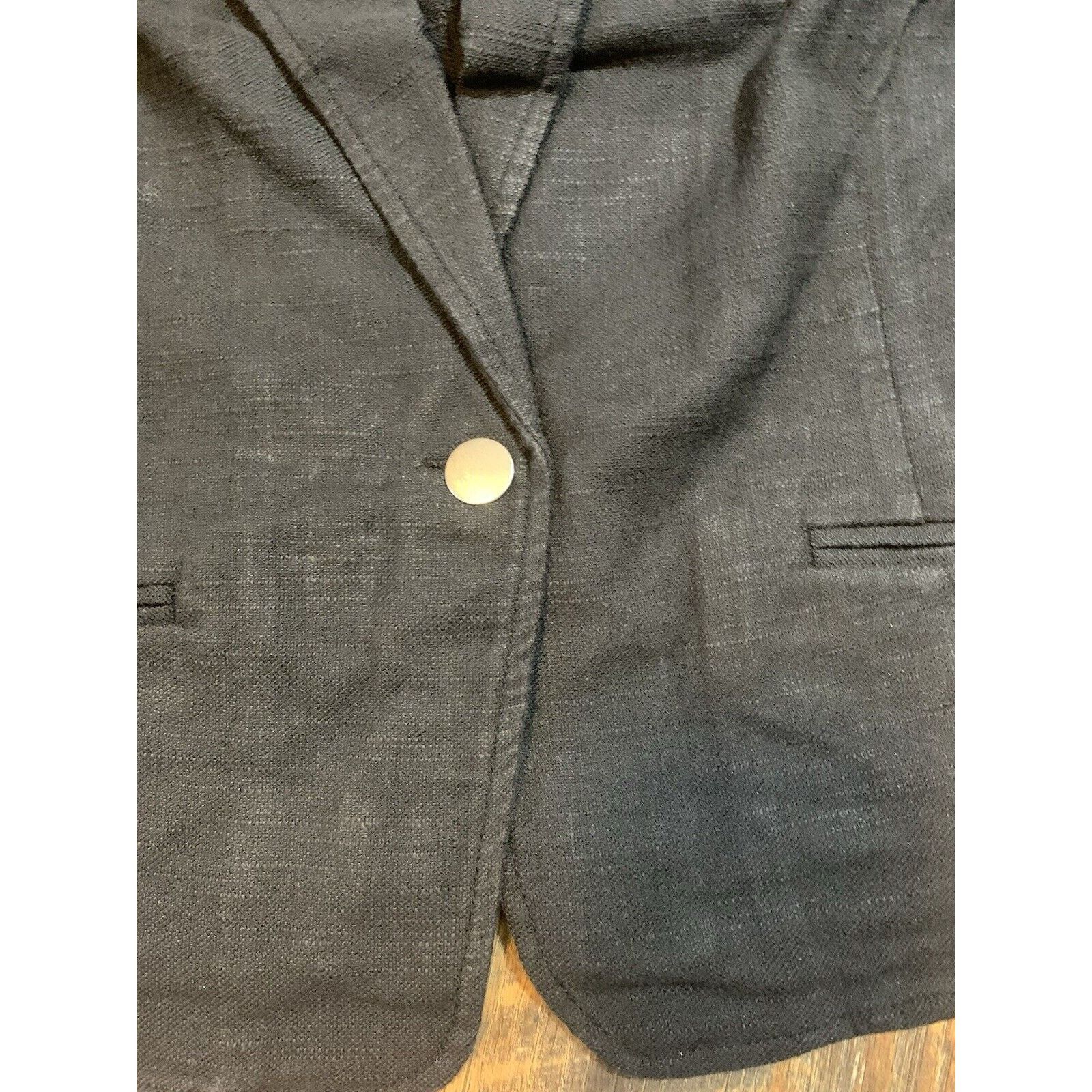 I.N.C INC Concepts Puff-Sleeve Coated Denim Blazer Black k L Size L / US 10 / IT 46 - 5 Thumbnail