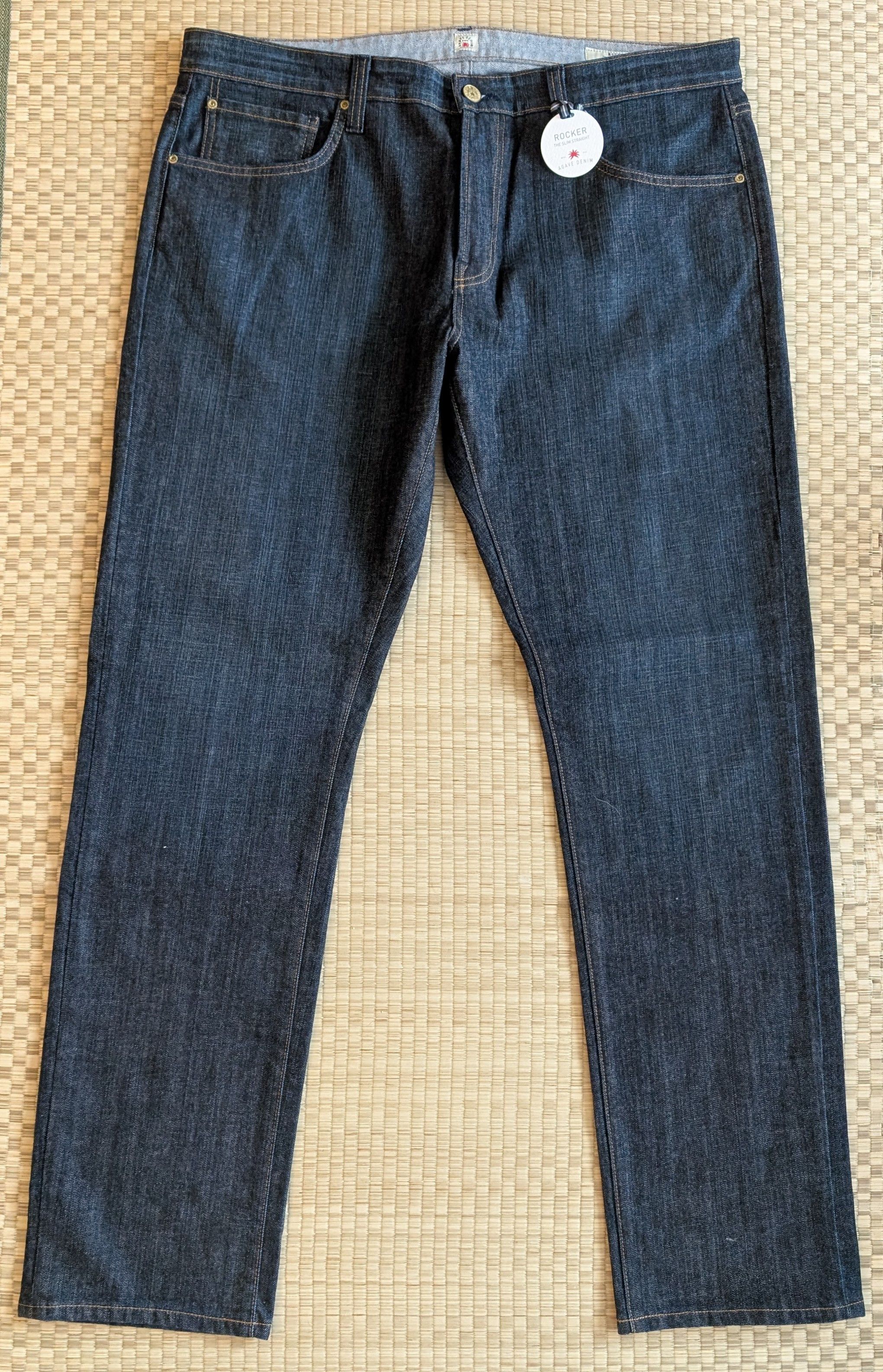 Agave LNWOT Agave Denim Rocker Slim Straight Jeans Made in USA Size US 40 / EU 56 - 1 Thumbnail