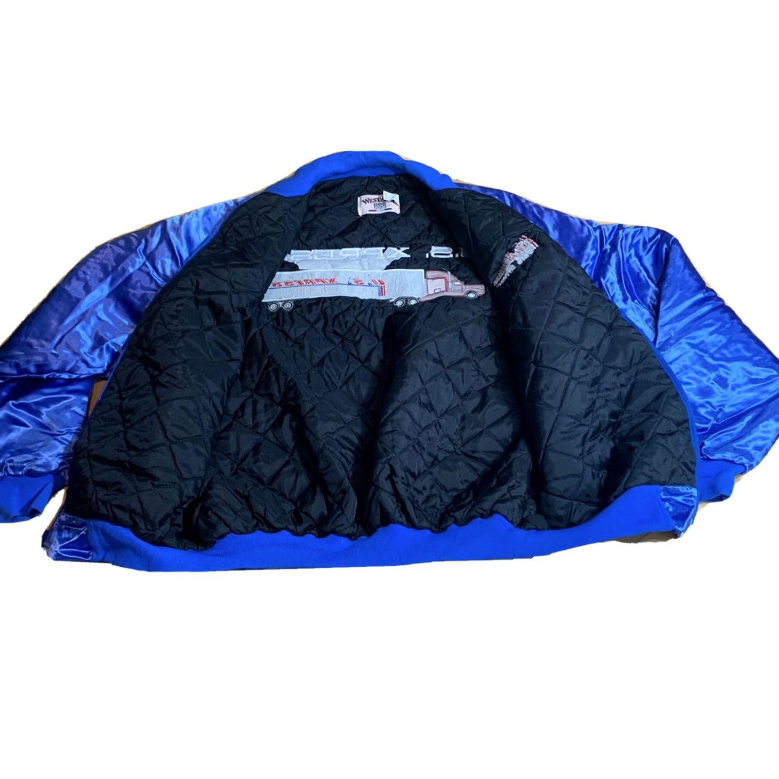 Express VINTAGE Westark Satin Puffer Jacket Adult Large Blue 90s Mens Size US L / EU 52-54 / 3 - 5 Thumbnail