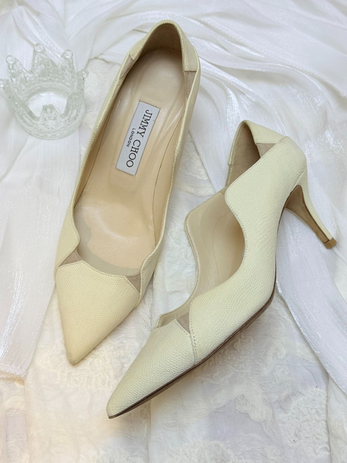Jimmy Choo Jimmy Choo White Lowtop Sneakers us_7 Women Size US 7 / IT 37 - 1 Thumbnail
