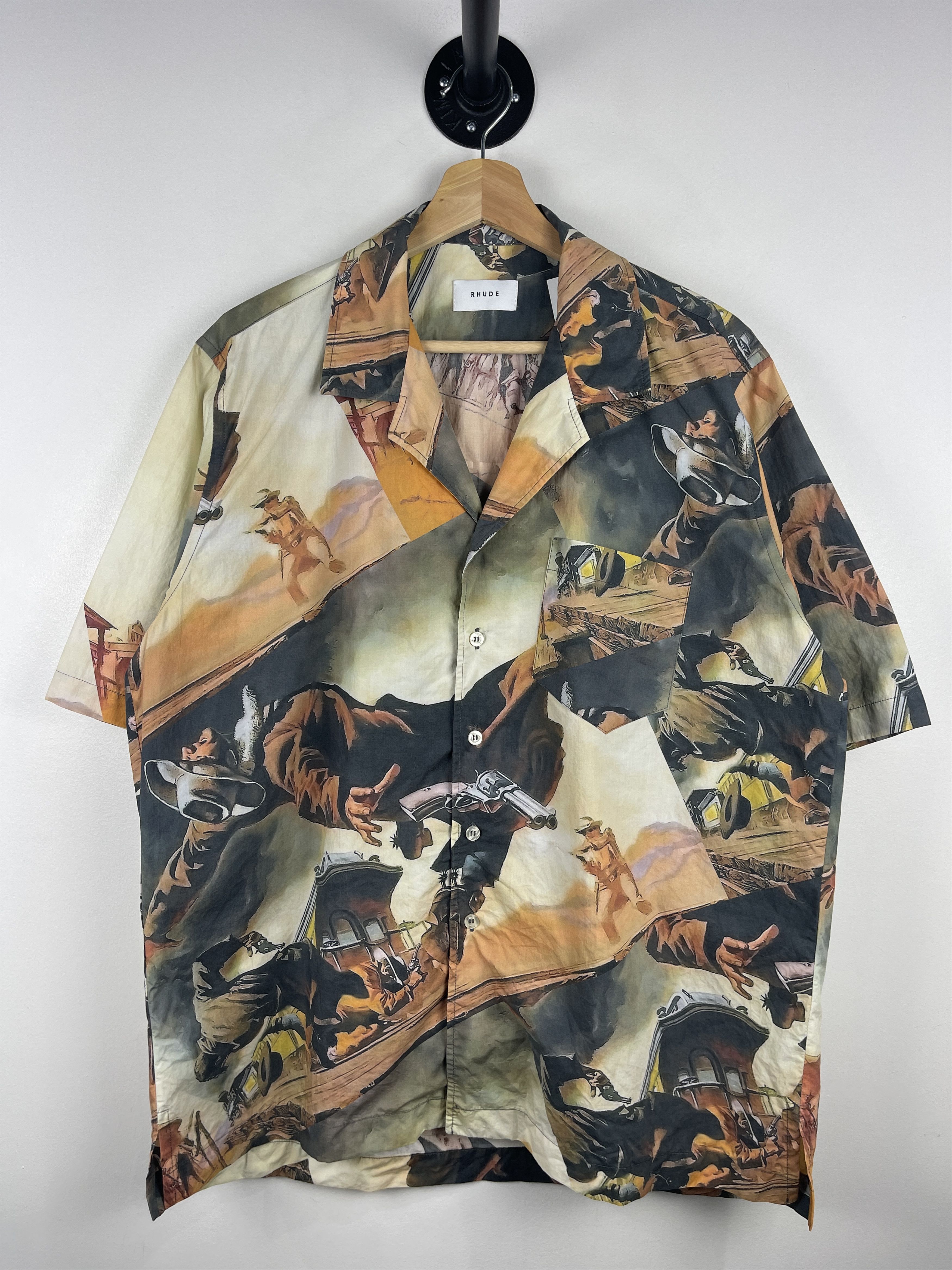 Rhude Rhude Gunslinger Short Sleeve Button Up Shirt Size US M / EU 48-50 / 2 - 2 Thumbnail