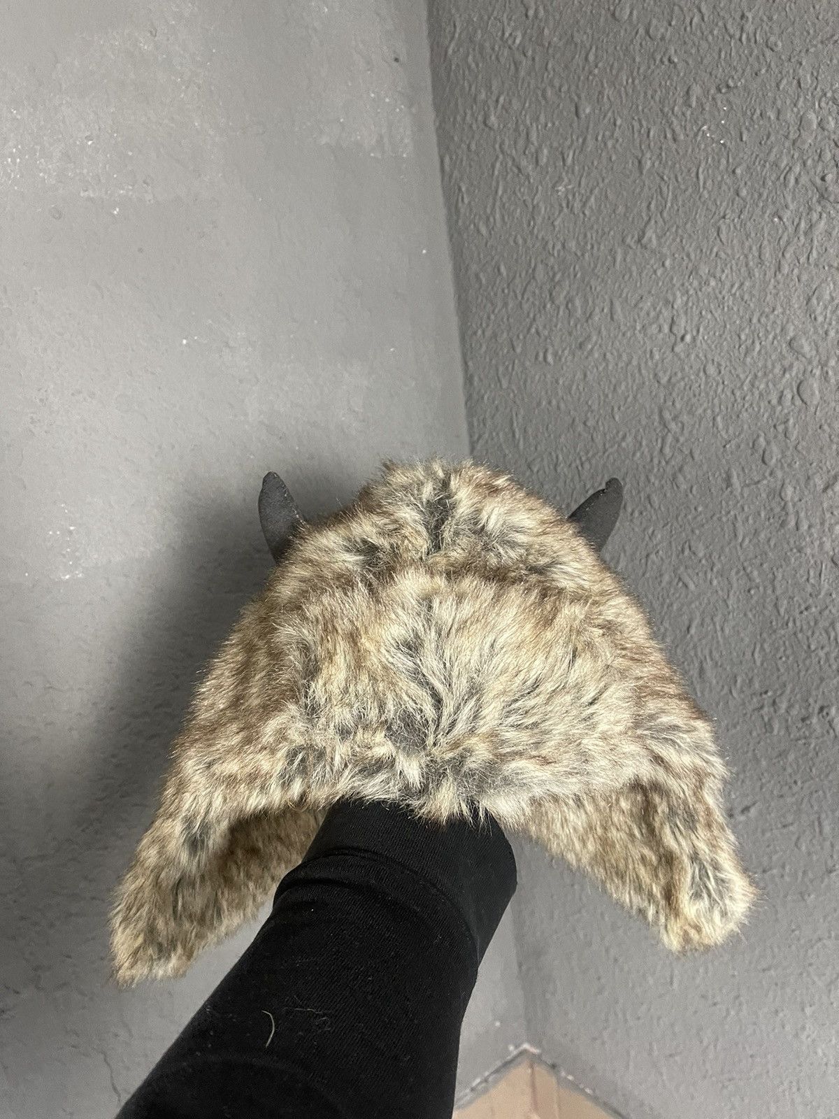 Japanese Brand × Vintage Crazy Y2k Mohair Fuzzy Hat Ushanka Punk Winter Size ONE SIZE - 2 Thumbnail
