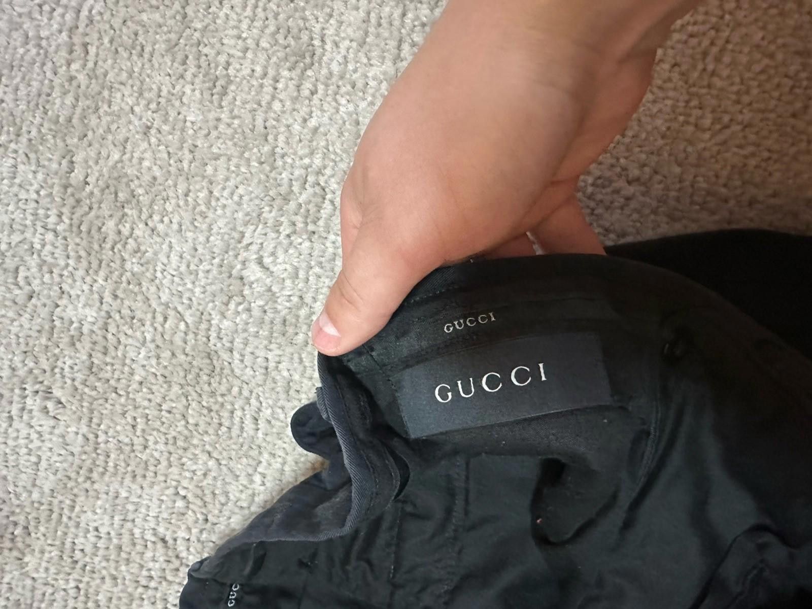 Gucci Gucci Silver Horsebit Mens Stretch Dress Trousers Sz 48R Size 48R - 8 Thumbnail