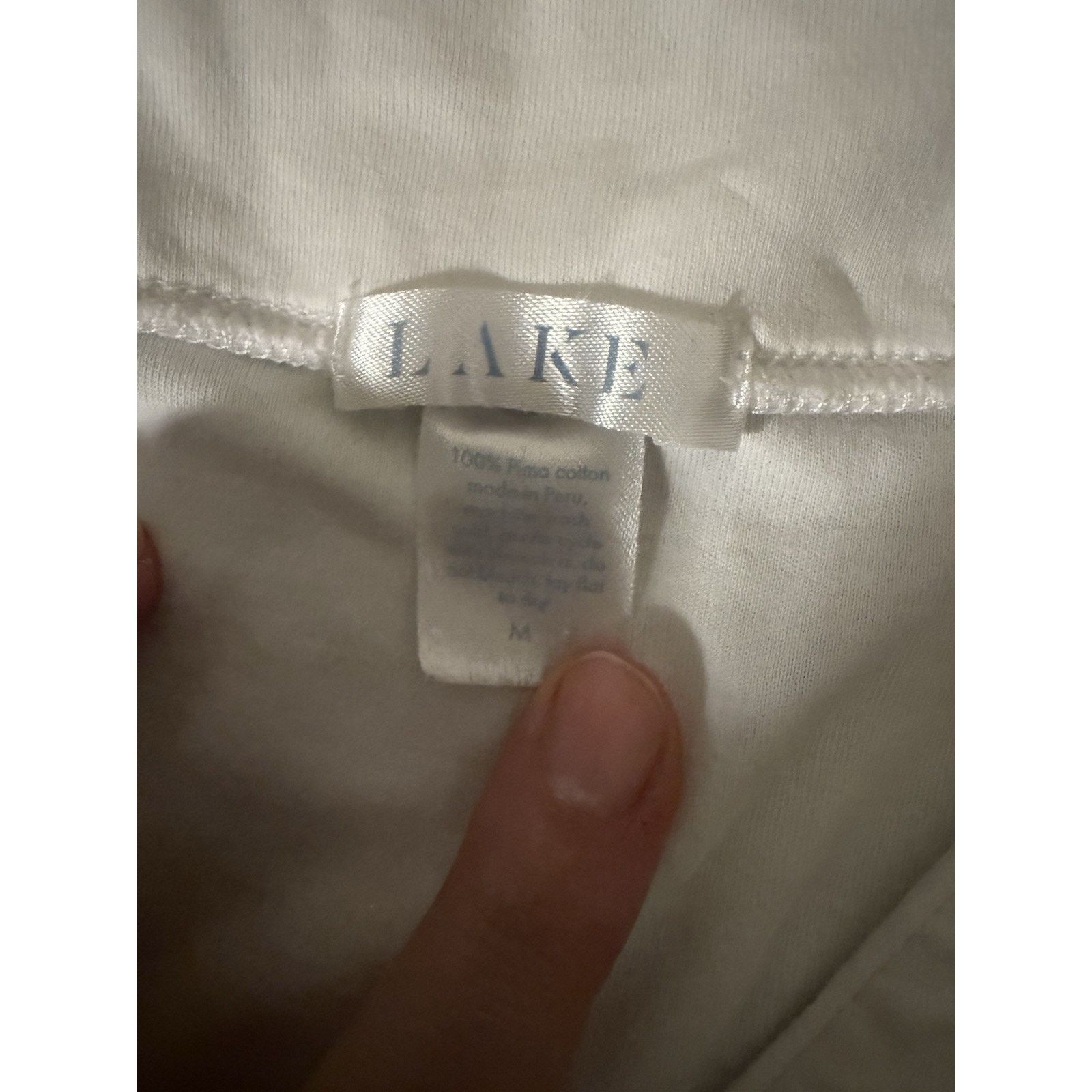 Other Lake Pima Cotton White V Neck Sleeveless Mini Sleep Dress M Size M / US 6-8 / IT 42-44 - 3 Thumbnail