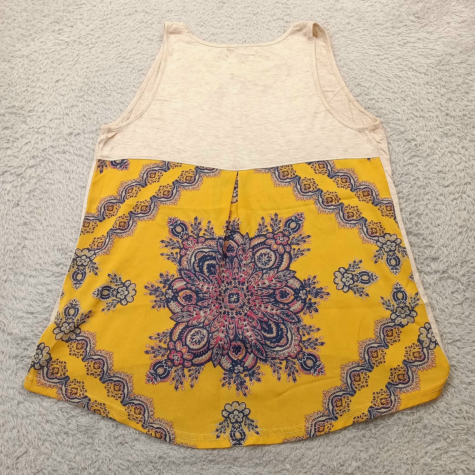 & Other Stories About A Girl Top L Women's Sleeveless Graphic Boho Size L / US 10 / IT 46 - 2 Thumbnail