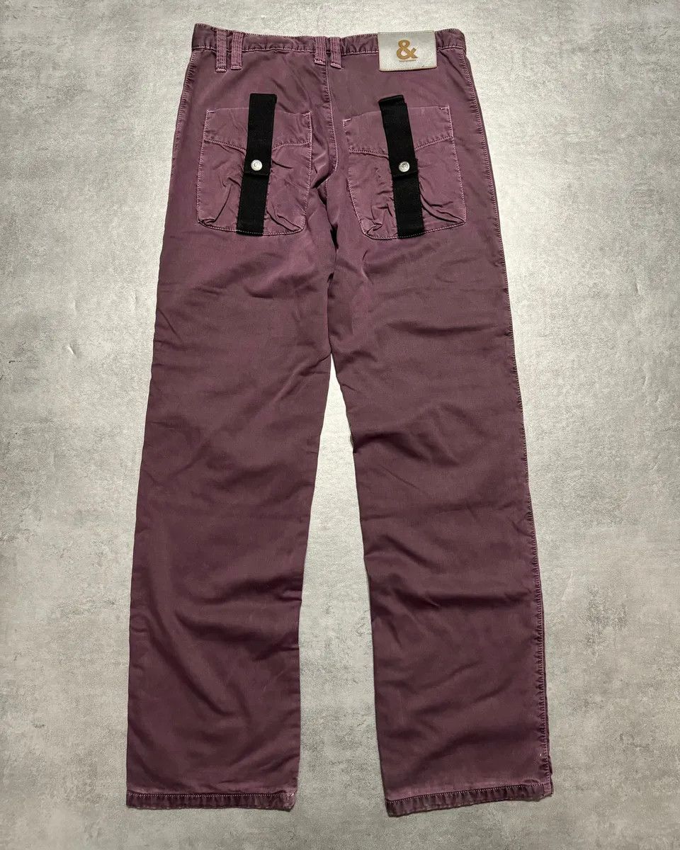 Dolce & Gabbana AW2003 Dolce & Gabbana Purple Bondage Relaxed Spectrum Pants Size US 33 - 1 Thumbnail