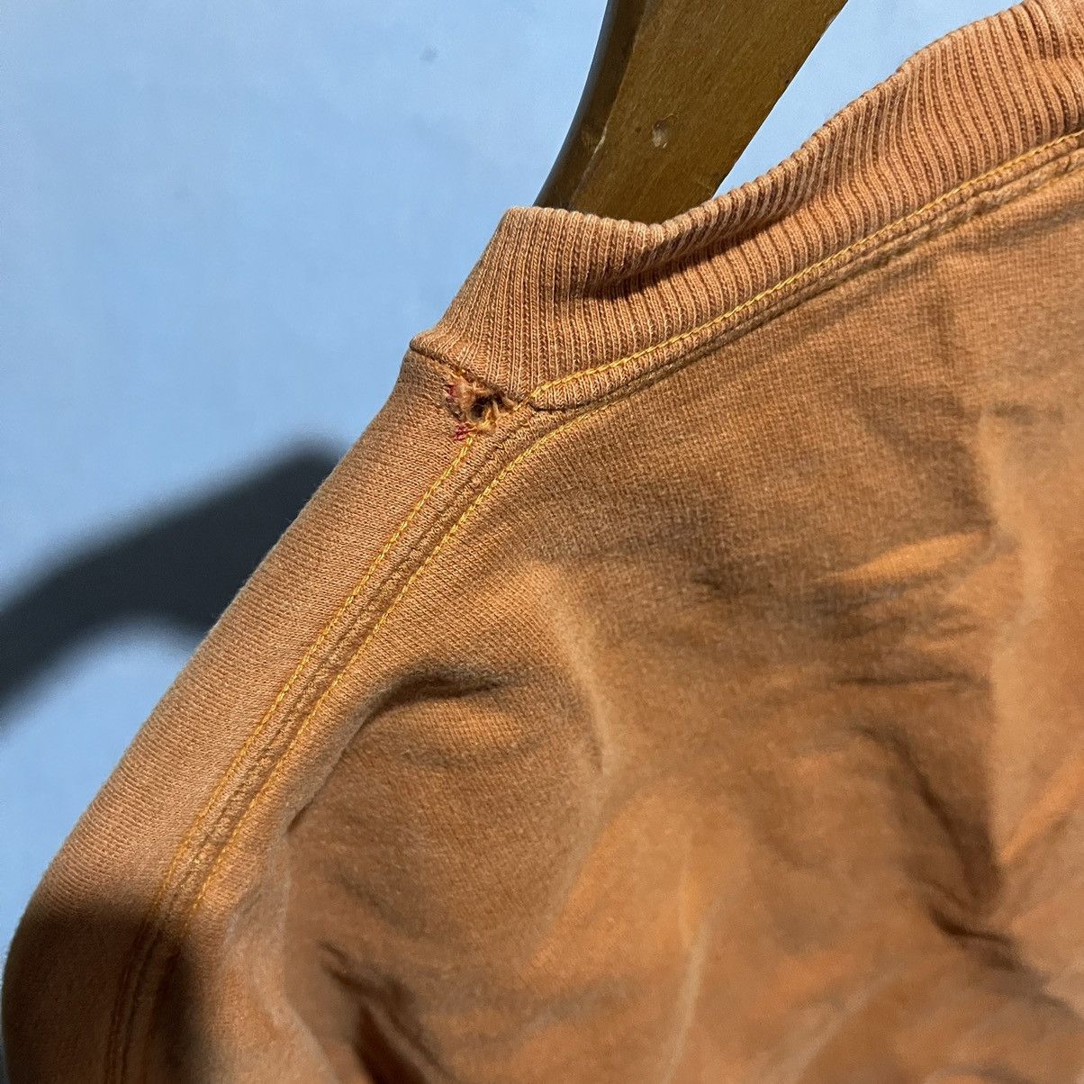 Vintage Vintage 90s Natural Shape Brasil Sweatshirt Orange Crewneck Size US L / EU 52-54 / 3 - 7 Thumbnail