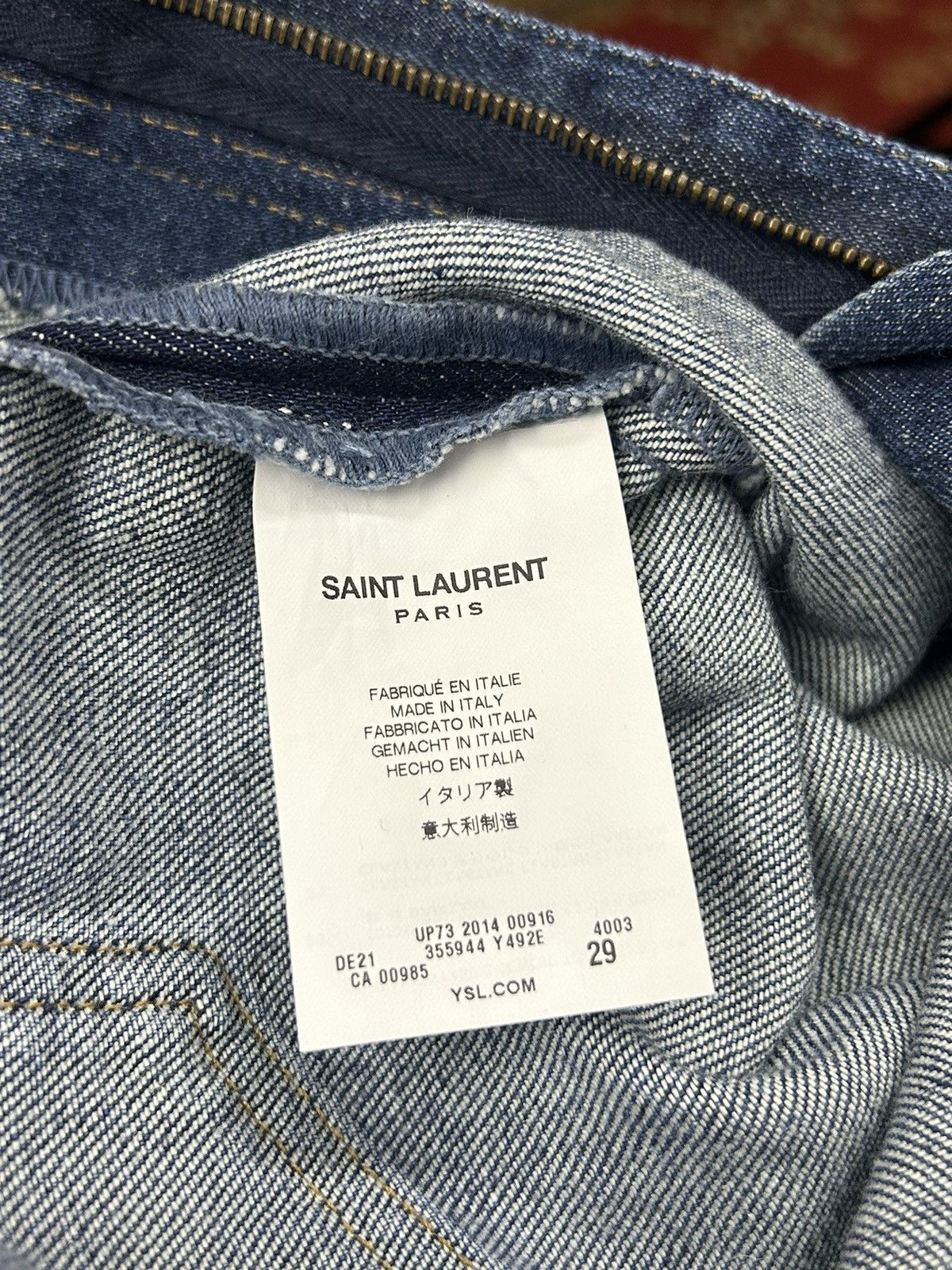 Saint Laurent Paris Saint Laurent D04 W/SK-HW Jeans size-29 Made in Italy Size 29" - 9 Thumbnail