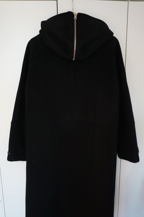 Our Legacy AW21 Black Felt Wool Flight Duffle Coat 46 M4211DB BNWT