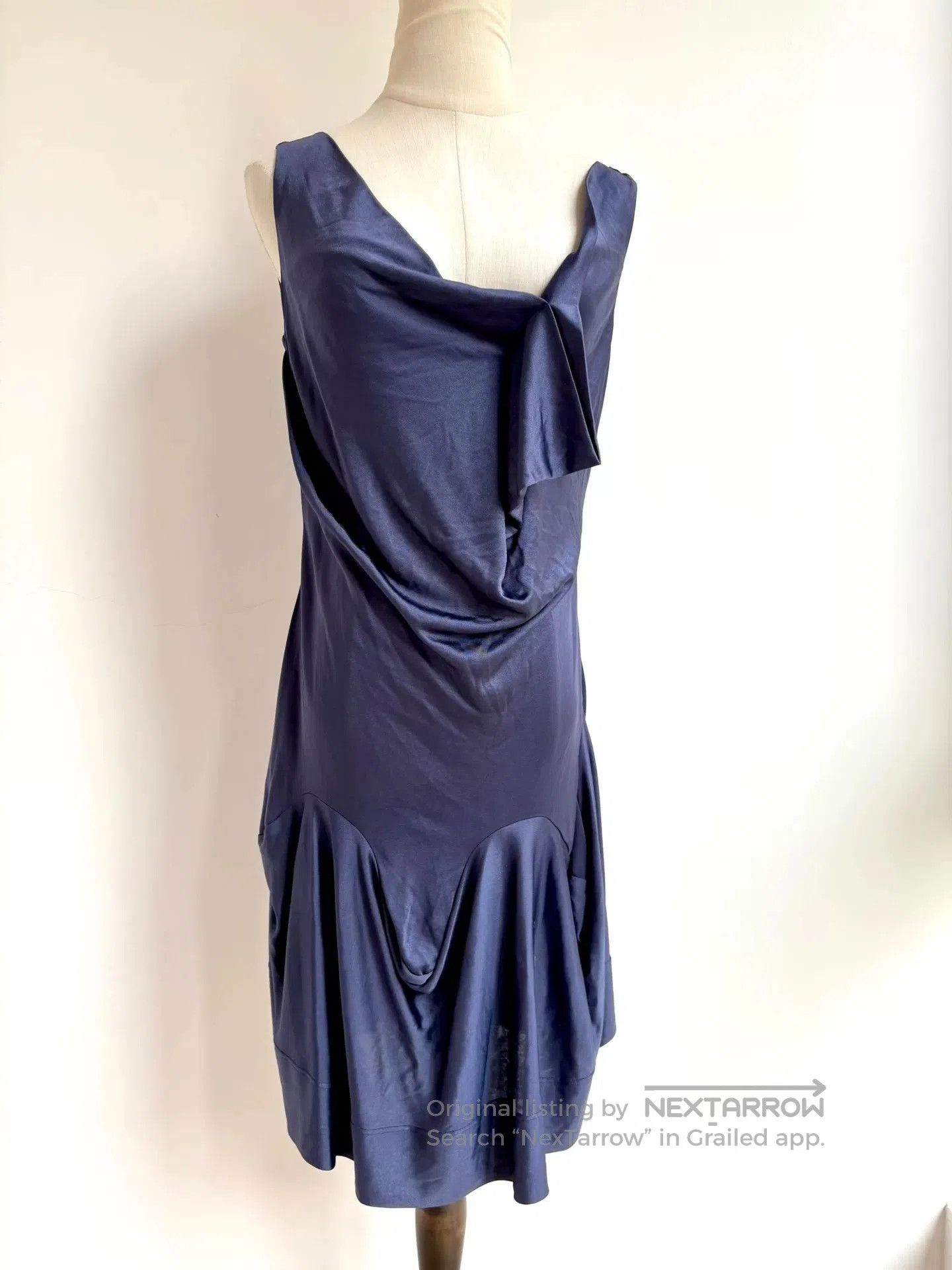 Vivienne Westwood Vivienne Westwood Blue Irregular Sleeveless Dress. Size XS / US 0-2 / IT 36-38 - 2 Thumbnail
