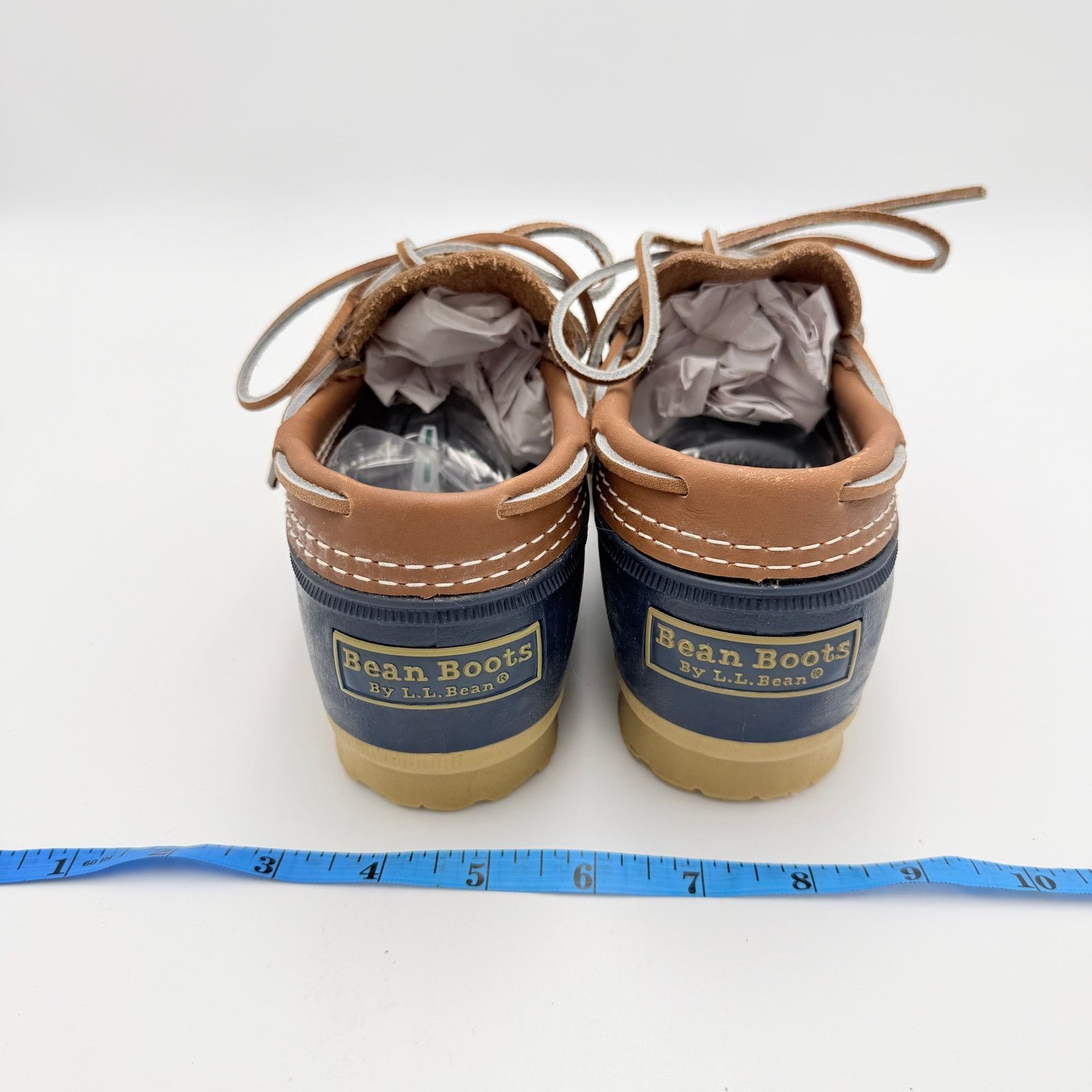 L.L. Bean L.L.Bean Rubber Gumshoe Bean Boots Navy/Tan Women's Size 8 Size US 8 / IT 38 - 9 Thumbnail