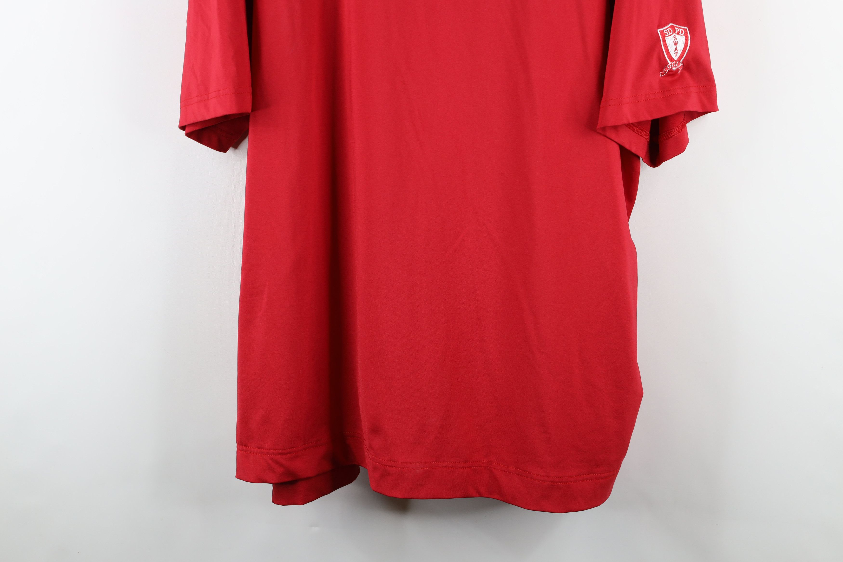 Footjoy × Vintage FootJoy Police Department Swat Golf Stretch Polo Shirt Red Size US XL / EU 56 / 4 - 3 Thumbnail