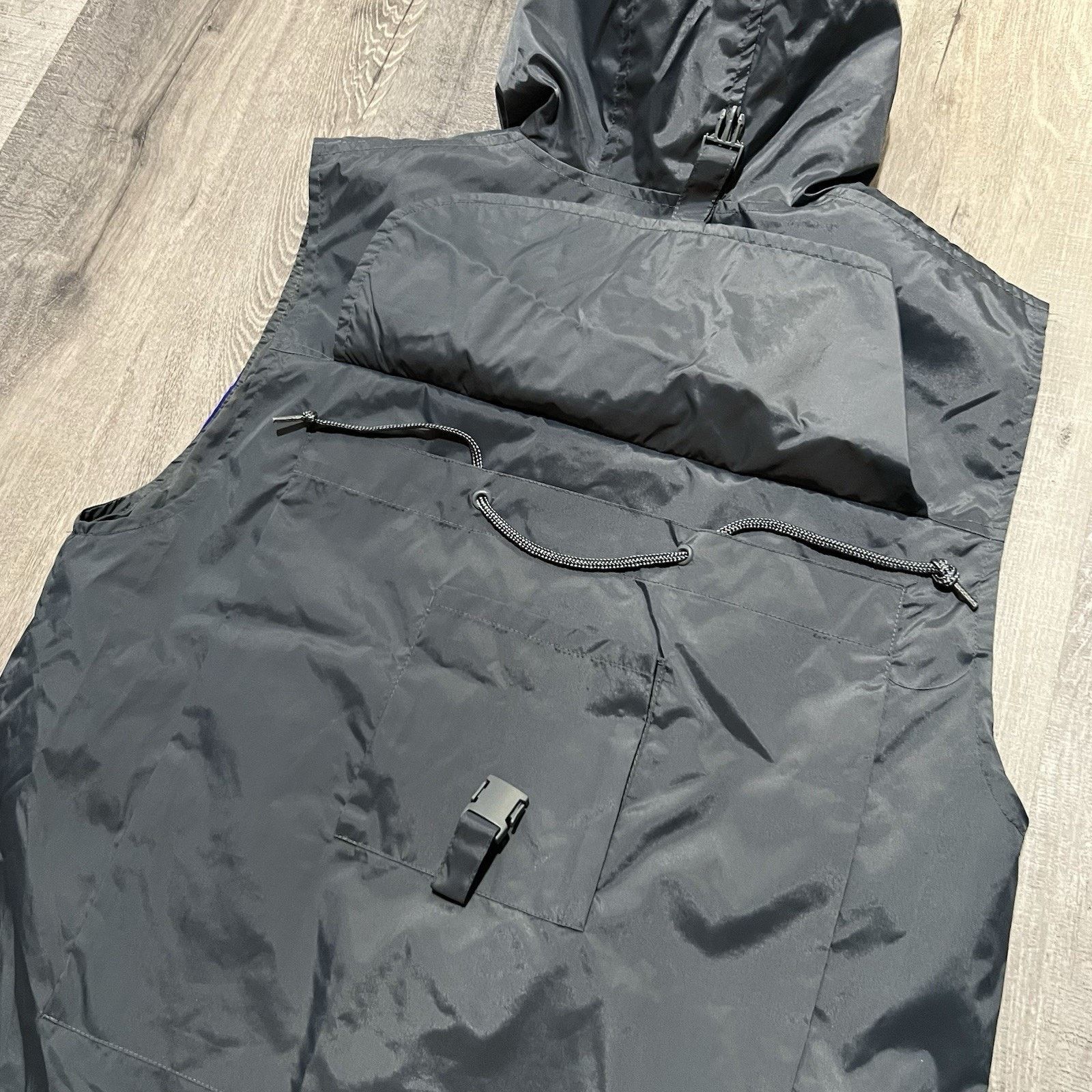 Lee VTG Lee Pipes BMX Sleeveless 90s Y2K Hooded Windbreaker Vest Size US S / EU 44-46 / 1 - 4 Thumbnail
