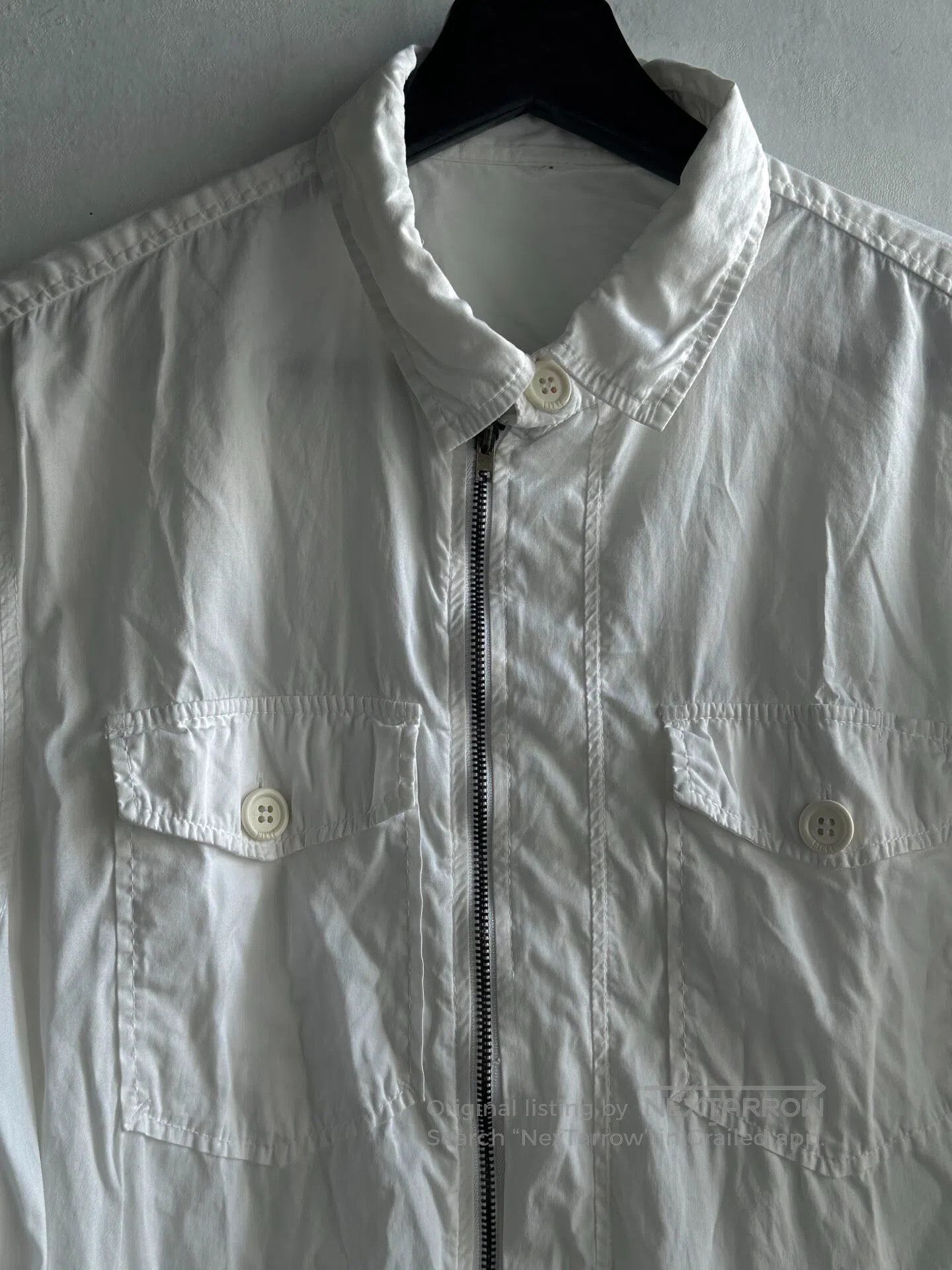 Dirk Bikkembergs Dirk bikkembergs 09ss Zippered White Shirt| Size US S / EU 44-46 / 1 - 1 Thumbnail