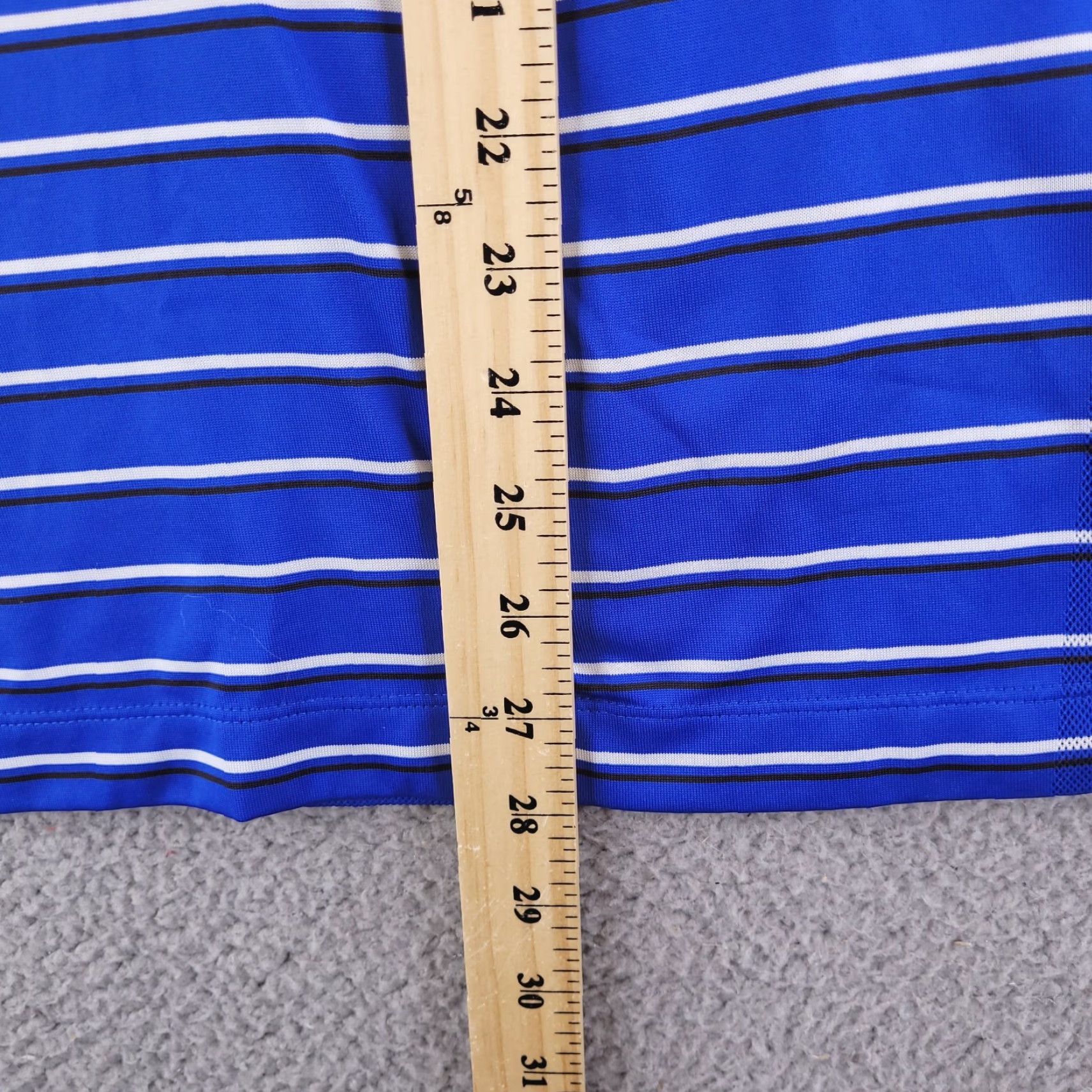 Nike Nike Golf Polo Shirt Mens Medium Blue Stripe Short Sleeve Polyester Polo Shirt Size US M / EU 48-50 / 2 - 7 Thumbnail