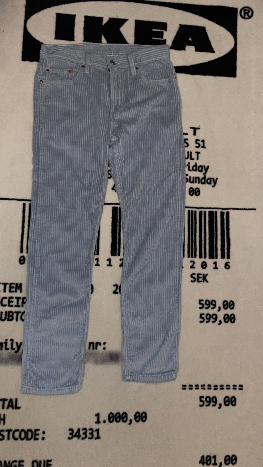 Levi's Levi’s 512 Large Corduroy Pants Size US 30 / EU 46 - 3 Thumbnail