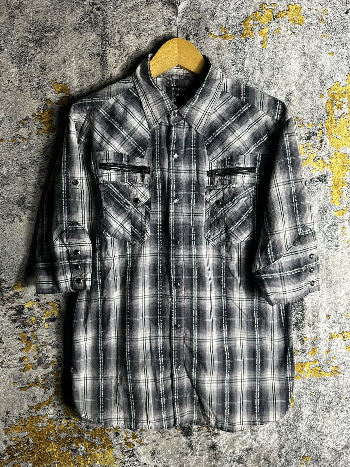 20471120 GOTHIC WESTERN JUNYA WATANABE CDG STYLE BUTTON SHIRT Size US L / EU 52-54 / 3 - 5 Thumbnail