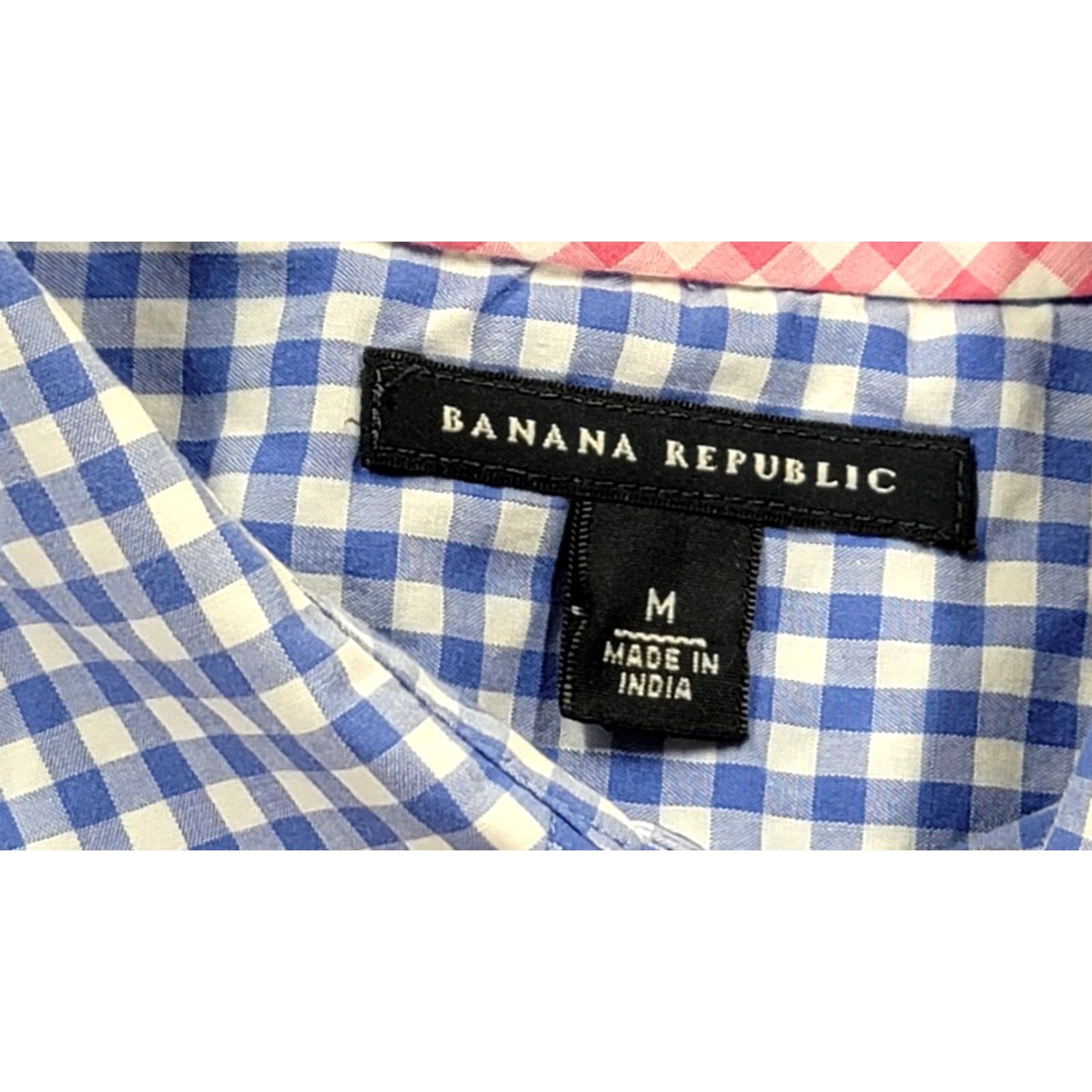 Banana Republic Banana Republic Plaid Button-Up Western Shirt Women M Blue 100% Cotton Pockets Basic Casual 4-Pocket Western Shirt Womens M Banana Republic Size M / US 6-8 / IT 42-44 - 5 Thumbnail
