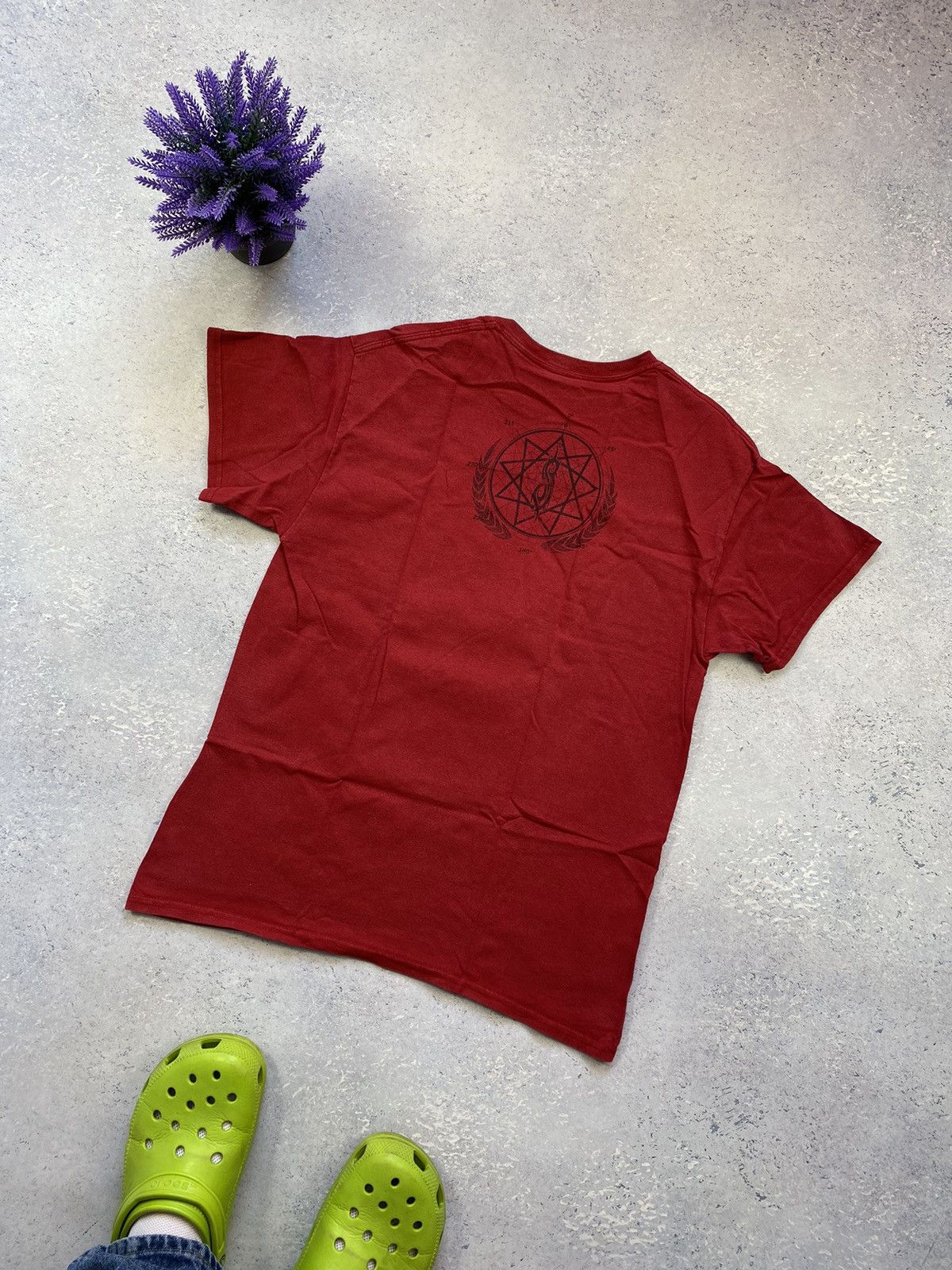 Slipknot × Vintage Vintage Slipknot Men’s Red T-Shirt With Big Centre Logo Size US M / EU 48-50 / 2 - 6 Thumbnail