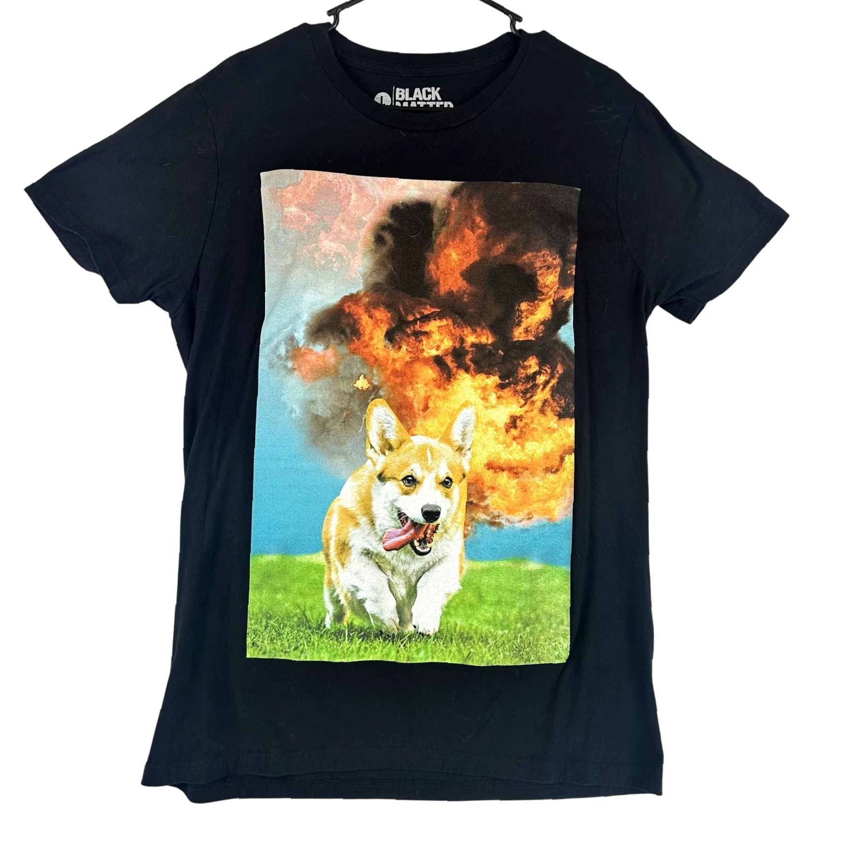 Corgi Black Matter Shirt Mens Large Black Corgi Dog Explosion Graphic Tee Funny Topic Size US M / EU 48-50 / 2 - 2 Thumbnail