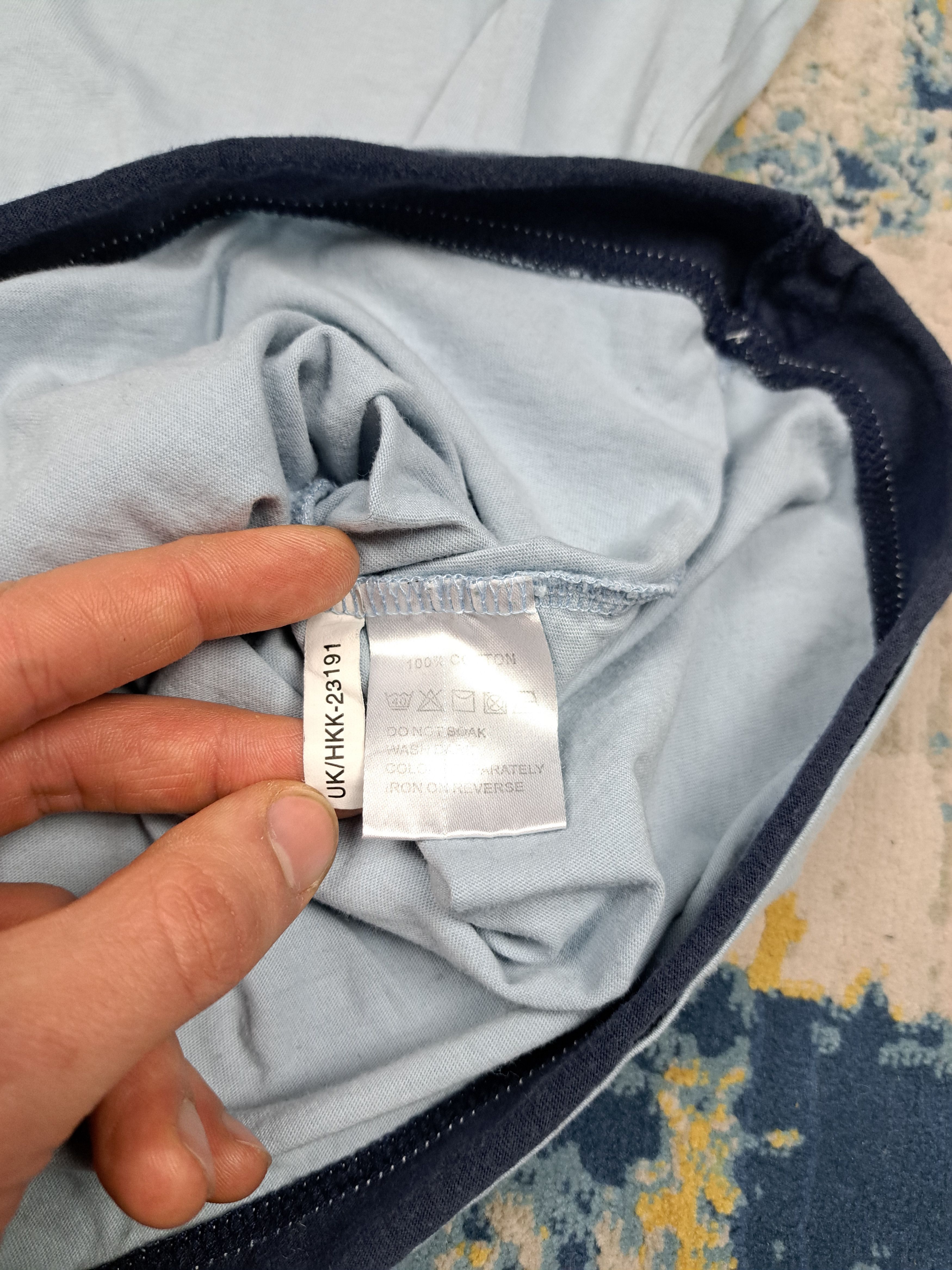 Yves Saint Laurent Vintage 90s YSL Pour Homme Baby Blue Polo Shirt Luxury Size US M / EU 48-50 / 2 - 4 Thumbnail
