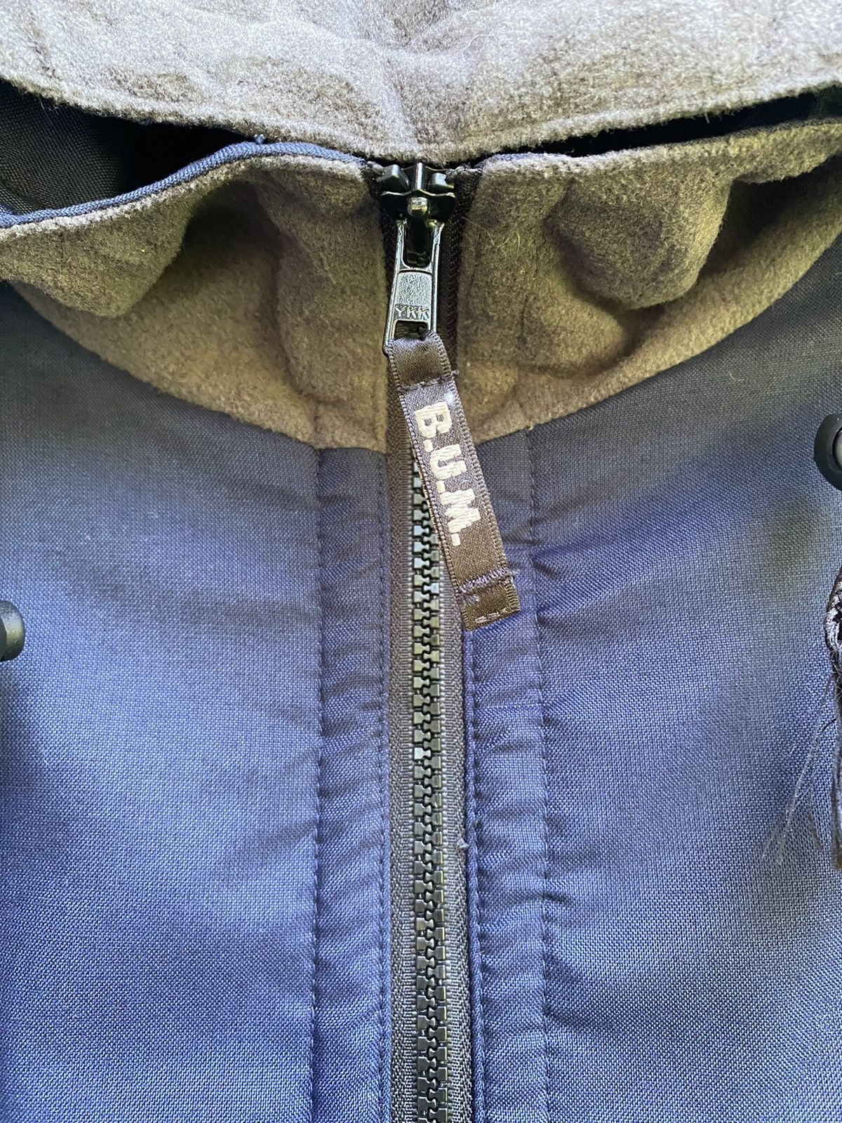 B.U.M Equipment Oversized B.U.M Half Zipper Anorak Nylon Fleece Hoodie Size US L / EU 52-54 / 3 - 6 Thumbnail
