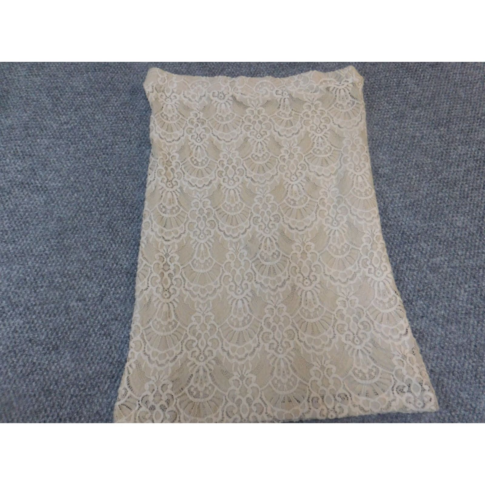 Vintage Est 1946 Womens Skirt L Beige Straight Pencil Size 36" / US 14 / IT 50 - 4 Thumbnail