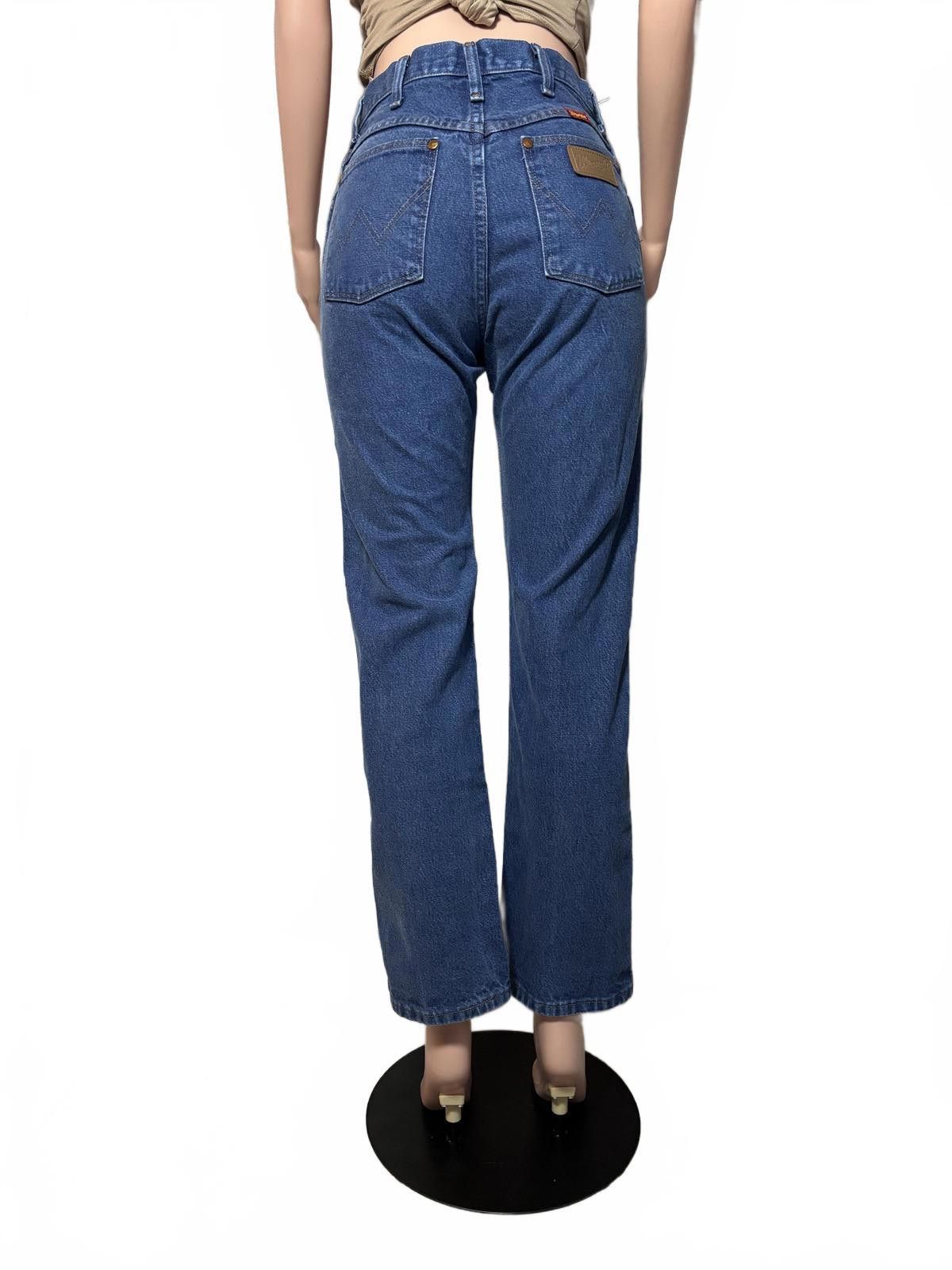 Wrangler Wrangler 90s Vintage High-Waisted Straight Leg Blue Jeans 9 Size 30" / US 8 / IT 44 - 3 Thumbnail
