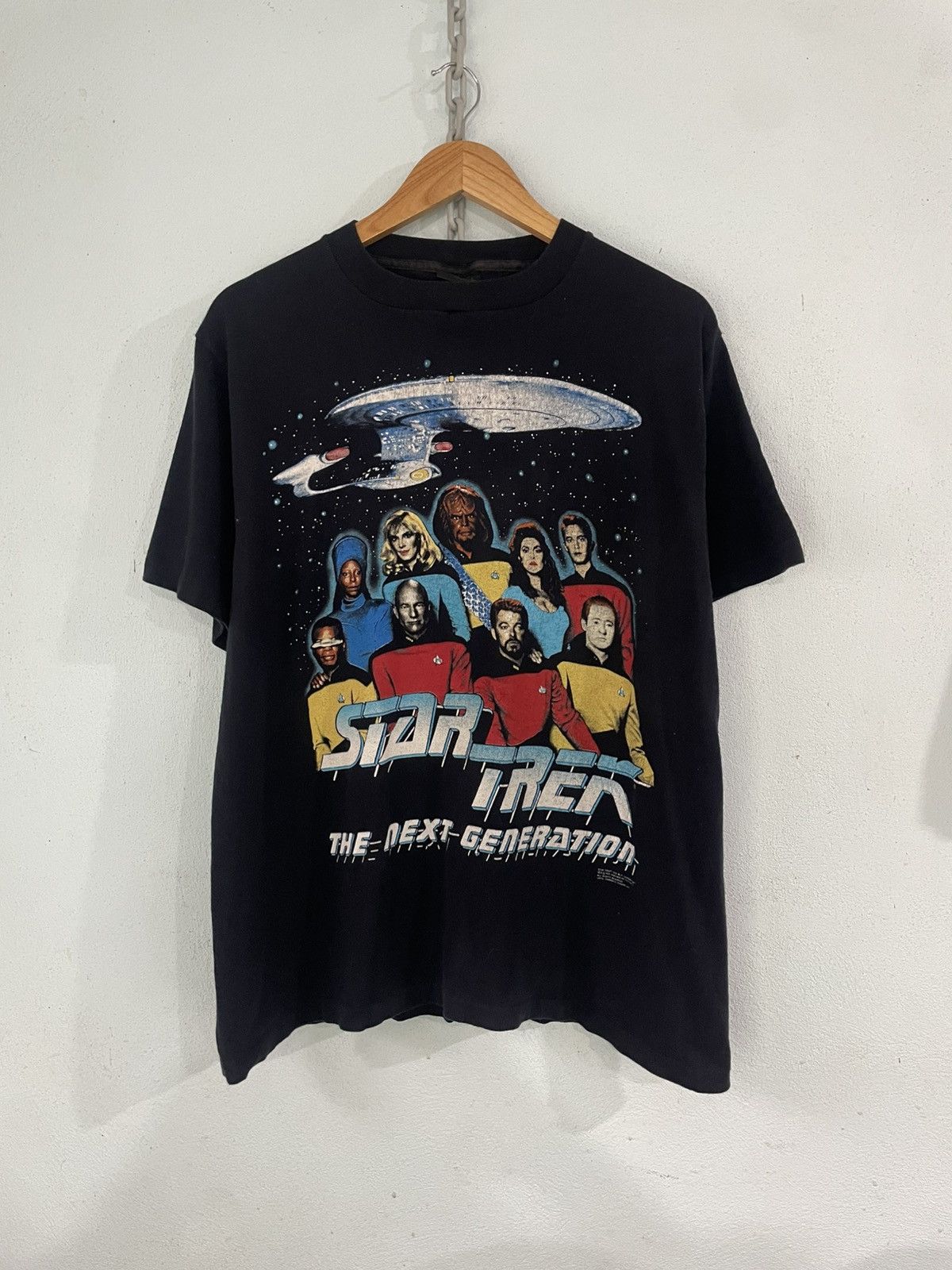 Vintage 1991 Star Trek The Next Generation Tee Size US XL / EU 56 / 4 - 1 Thumbnail