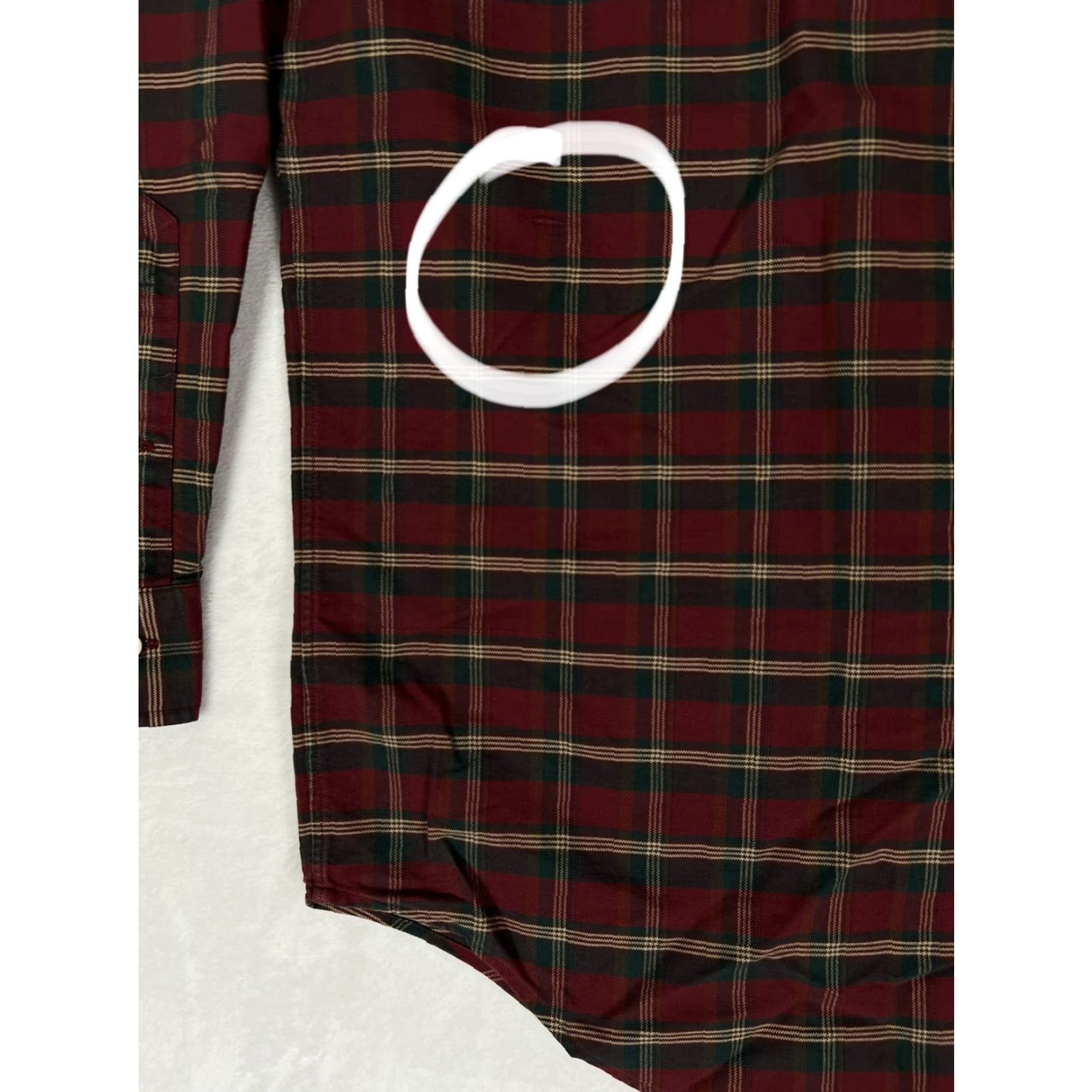 Polo Ralph Lauren VINTAGE Ralph Lauren Button-Up Plaid Long Sleeve Shirt Red Green Tan 2XL Men Size US XXL / EU 58 / 5 - 2 Thumbnail