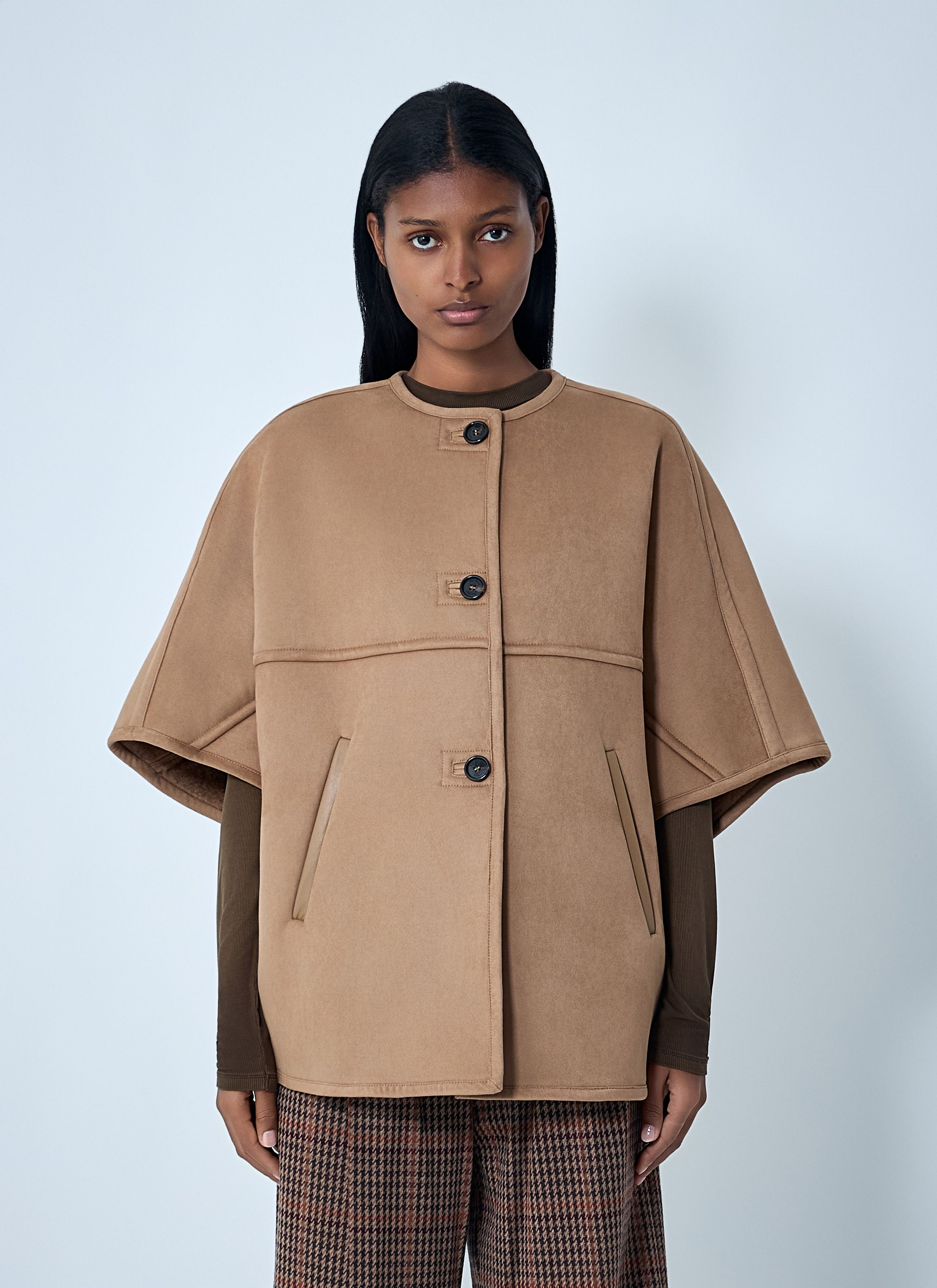 Max Mara Zaza Poncho Jacket Size L / US 10 / IT 46 - 1 Thumbnail