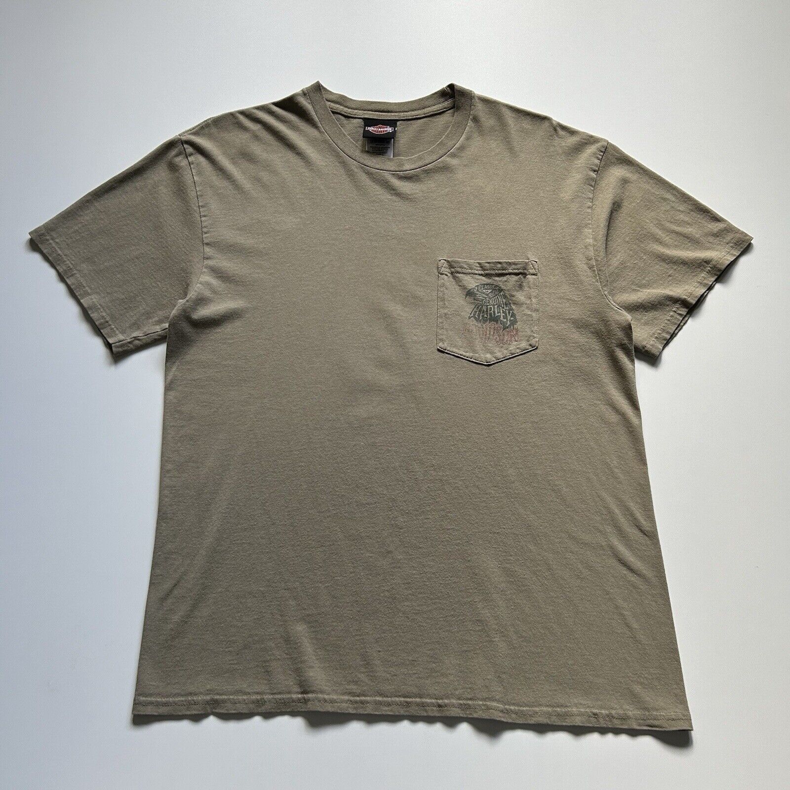 Harley Davidson Vintage Y2K Harley Davidson Motorcycles Pocket T Shirt Large Size US L / EU 52-54 / 3 - 3 Thumbnail