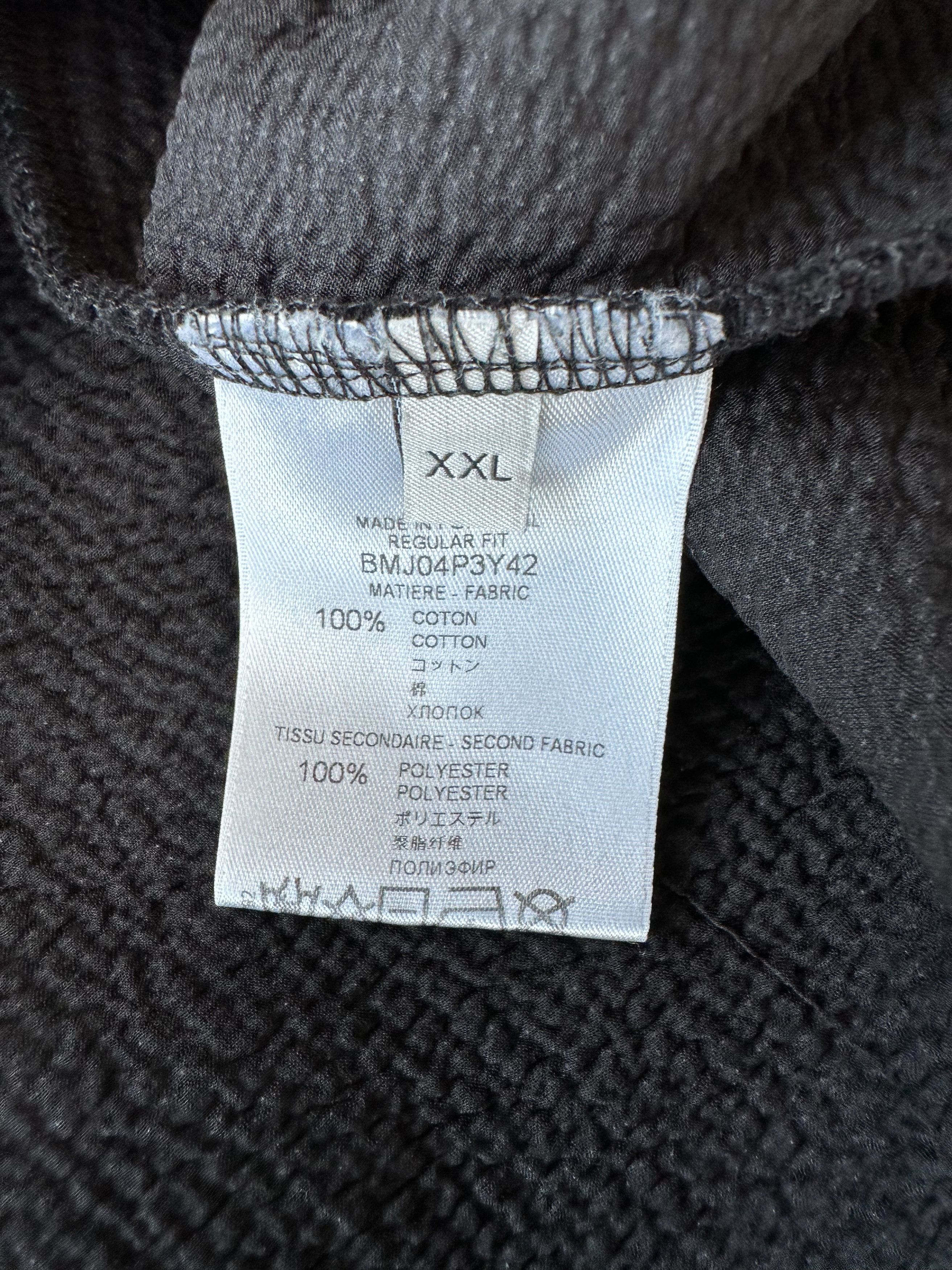 Givenchy Givenchy Black & White Distressed Logo Hoodie Size US XXL / EU 58 / 5 - 4 Thumbnail