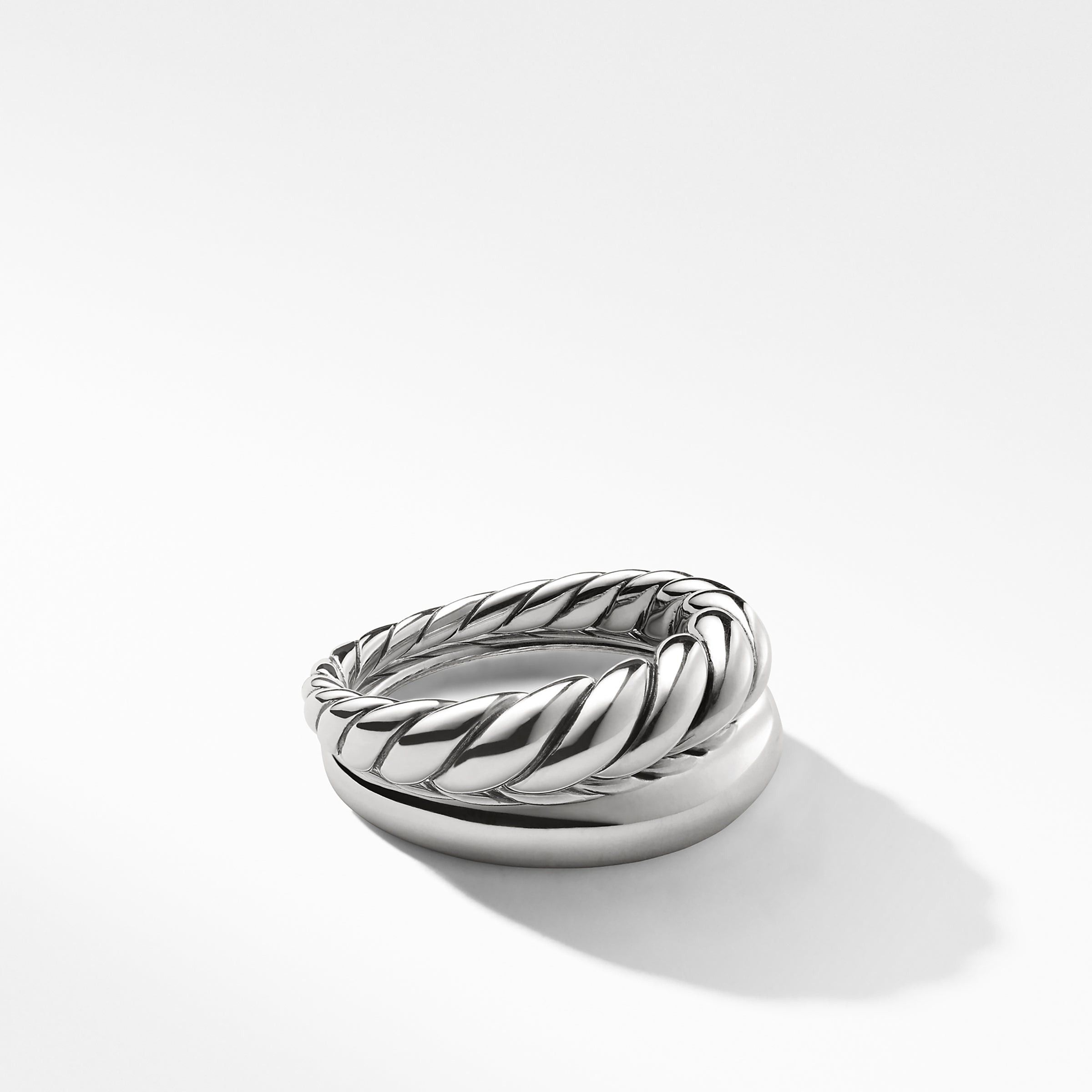 David Yurman o1w1db10325 Pure Form Stack Rings in Sterling Silver Size ONE SIZE - 3 Thumbnail