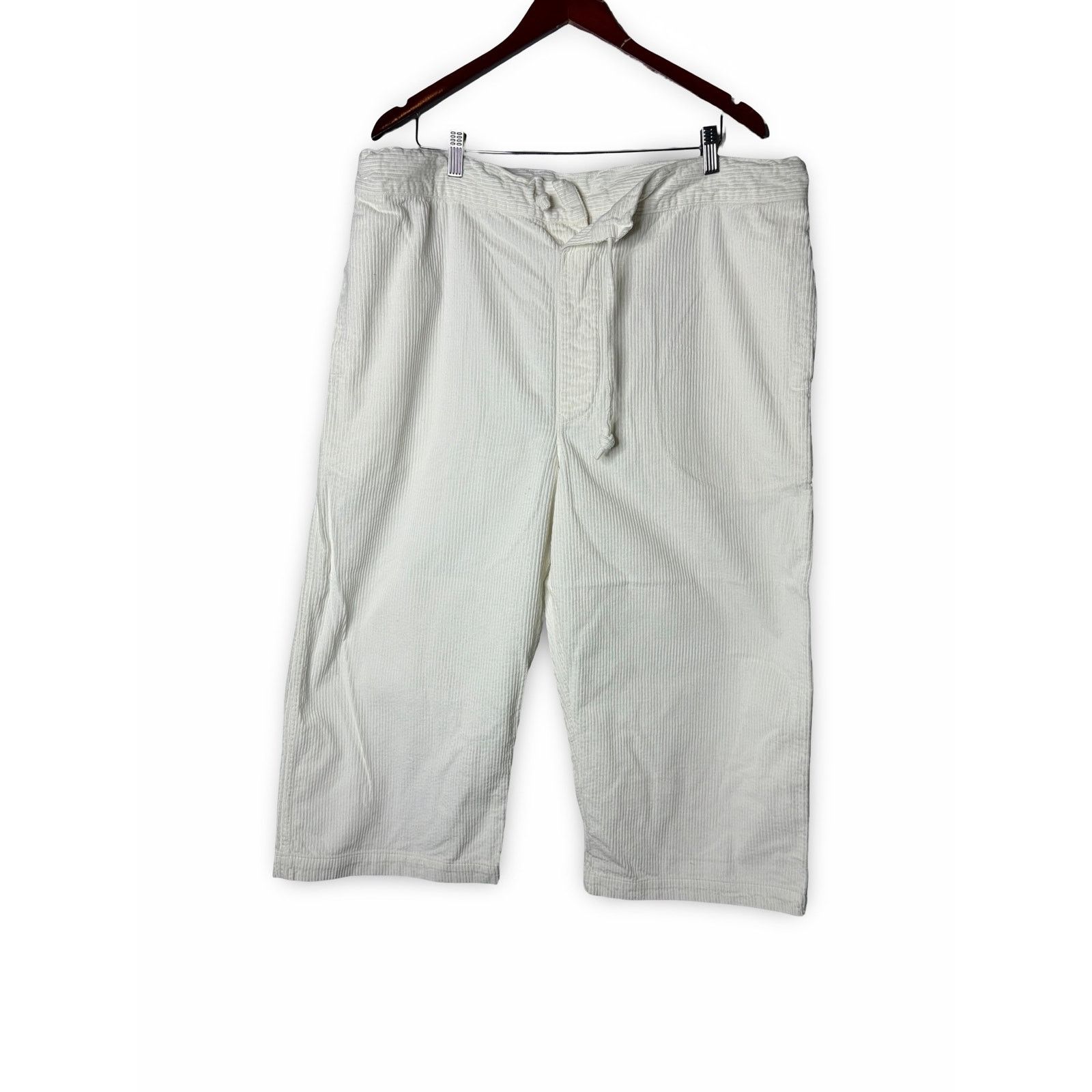 Other Egg Trading London white corduroy cropped pants One Size Size 30" / US 8 / IT 44 - 1 Thumbnail