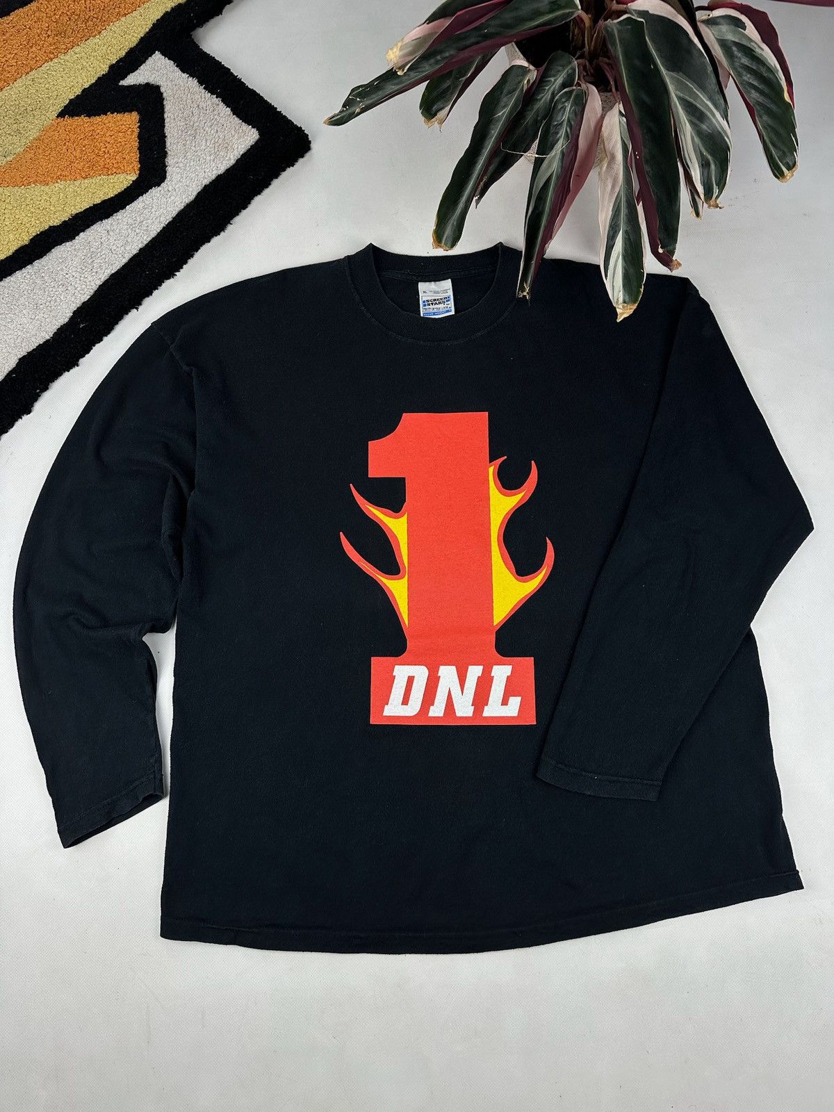 Vintage Vintage 90s DNL flame TSHIRT TEE Y2K longsleeve screen stars Size US XL / EU 56 / 4 - 3 Thumbnail