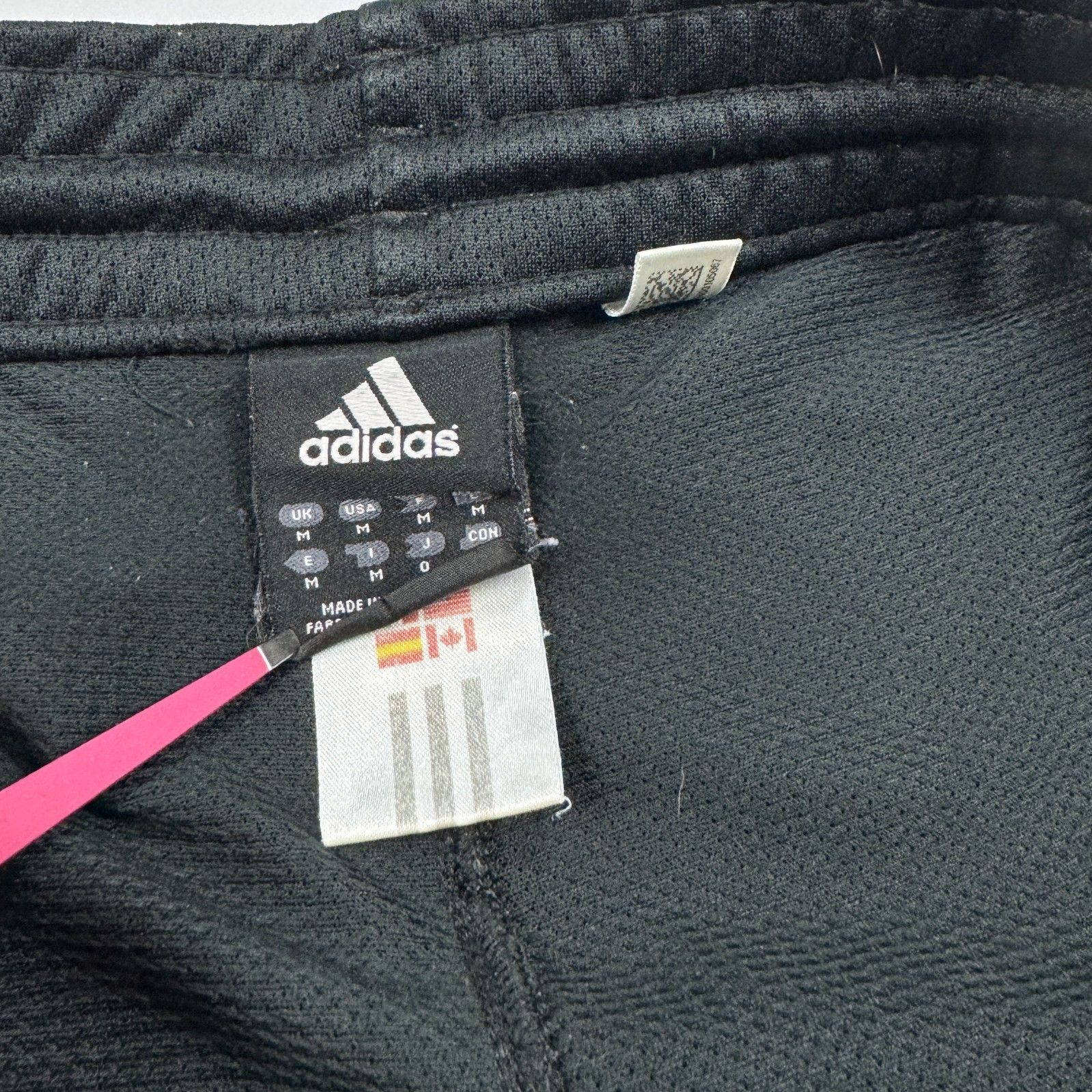 Adidas Adidas Black Mesh Baggy Track Pants Y2K 3-Stripe Size US 34 / EU 50 - 7 Thumbnail