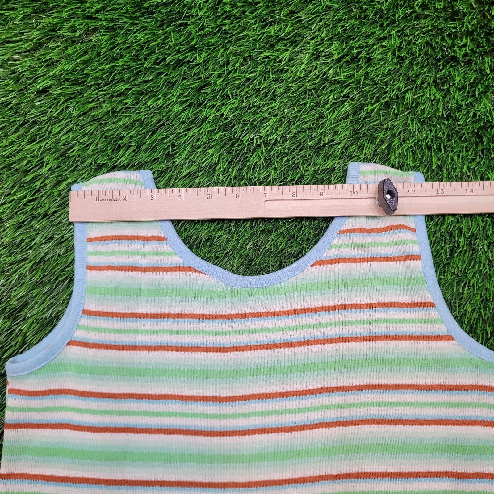 Vintage VTG 70s Striped Tank Top Womens XS S Single Stitch USA Size XS / US 0-2 / IT 36-38 - 10 Thumbnail