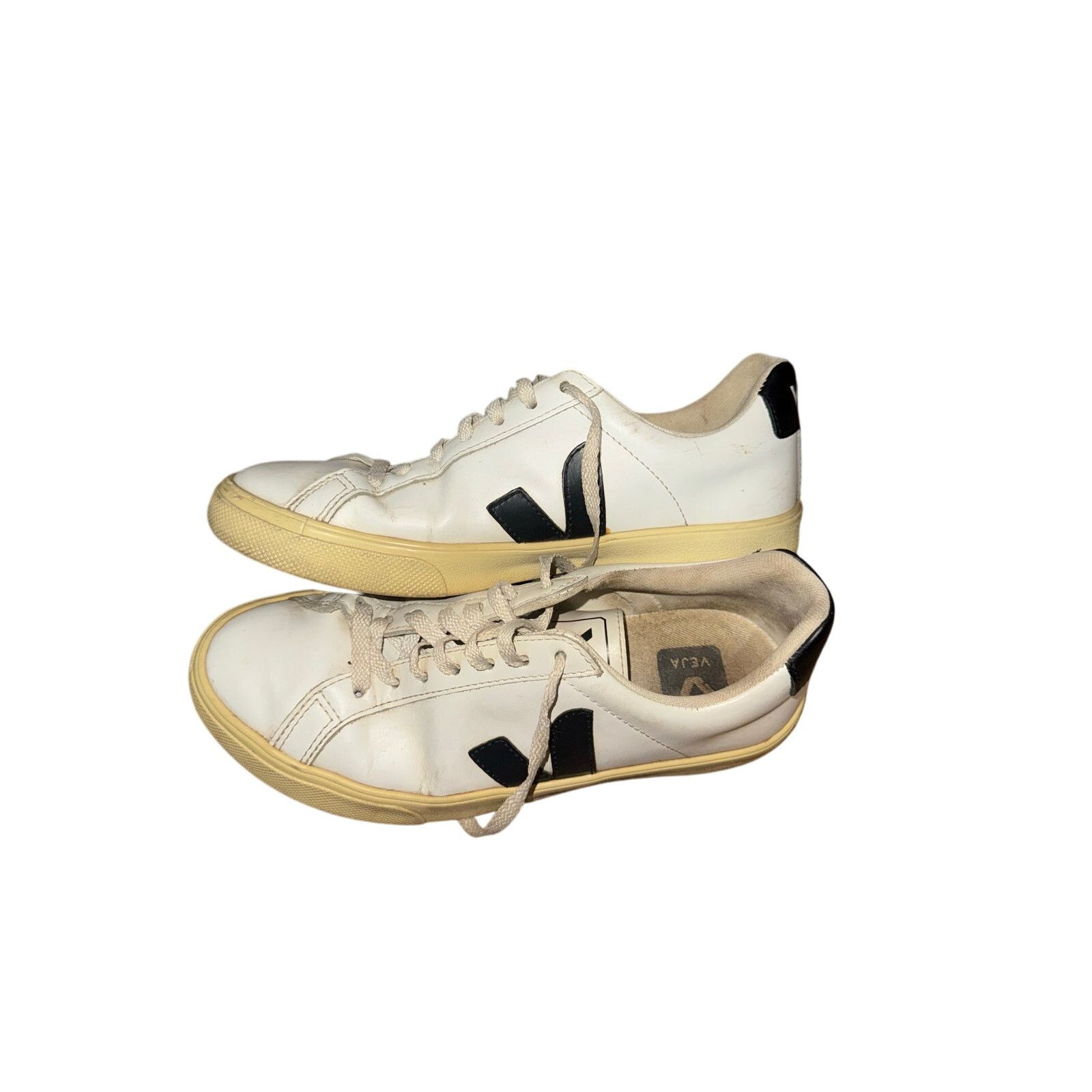 Veja Veja Campo Leather White Black Sneakers - Size 5 Size US 5 / IT 35 - 2 Thumbnail
