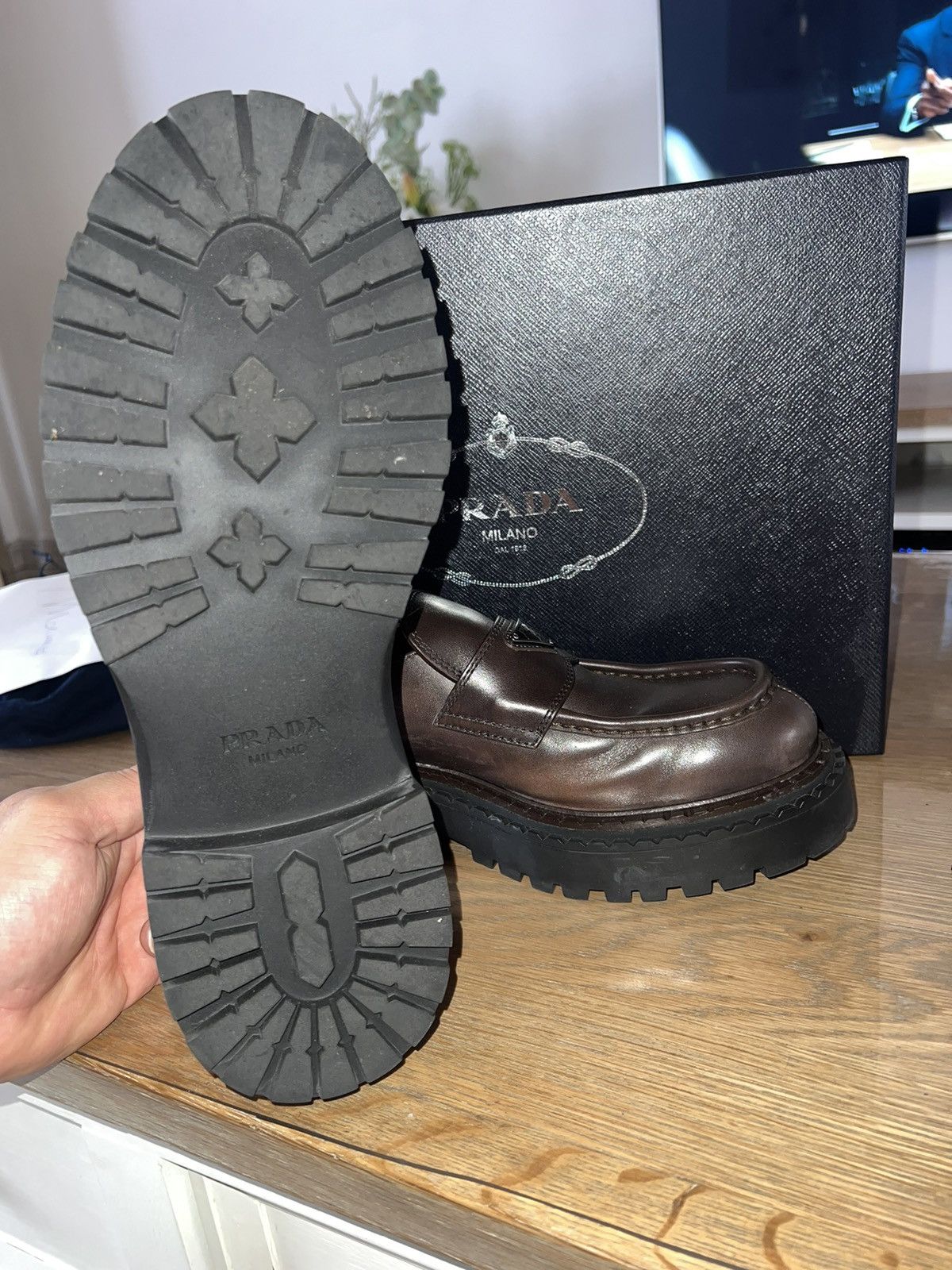 Prada Prada chunky loafer Size US 10.5 / EU 43-44 - 2 Thumbnail