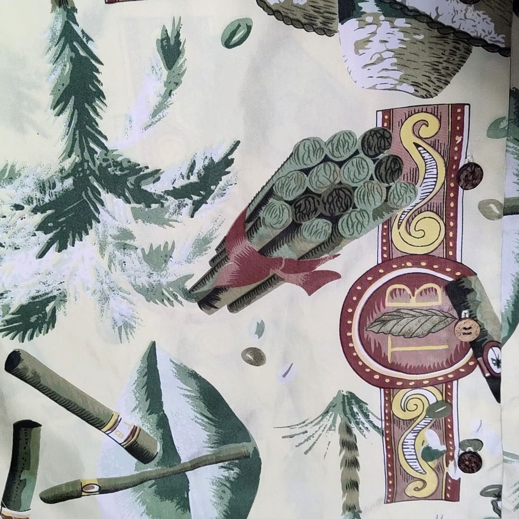 Vintage MALIBU DREAMS LAS VEGAS Men 2XL Allover Cigar Print Short Sleeve Camp Shirt Size US XXL / EU 58 / 5 - 3 Thumbnail