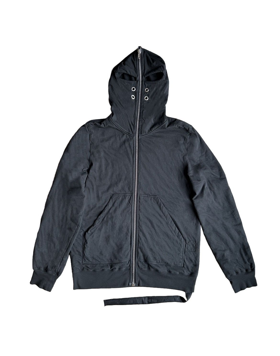 image of Rick Owens F/w23 Luxor Gimp Hoodie in Black, Men's (Size Large)